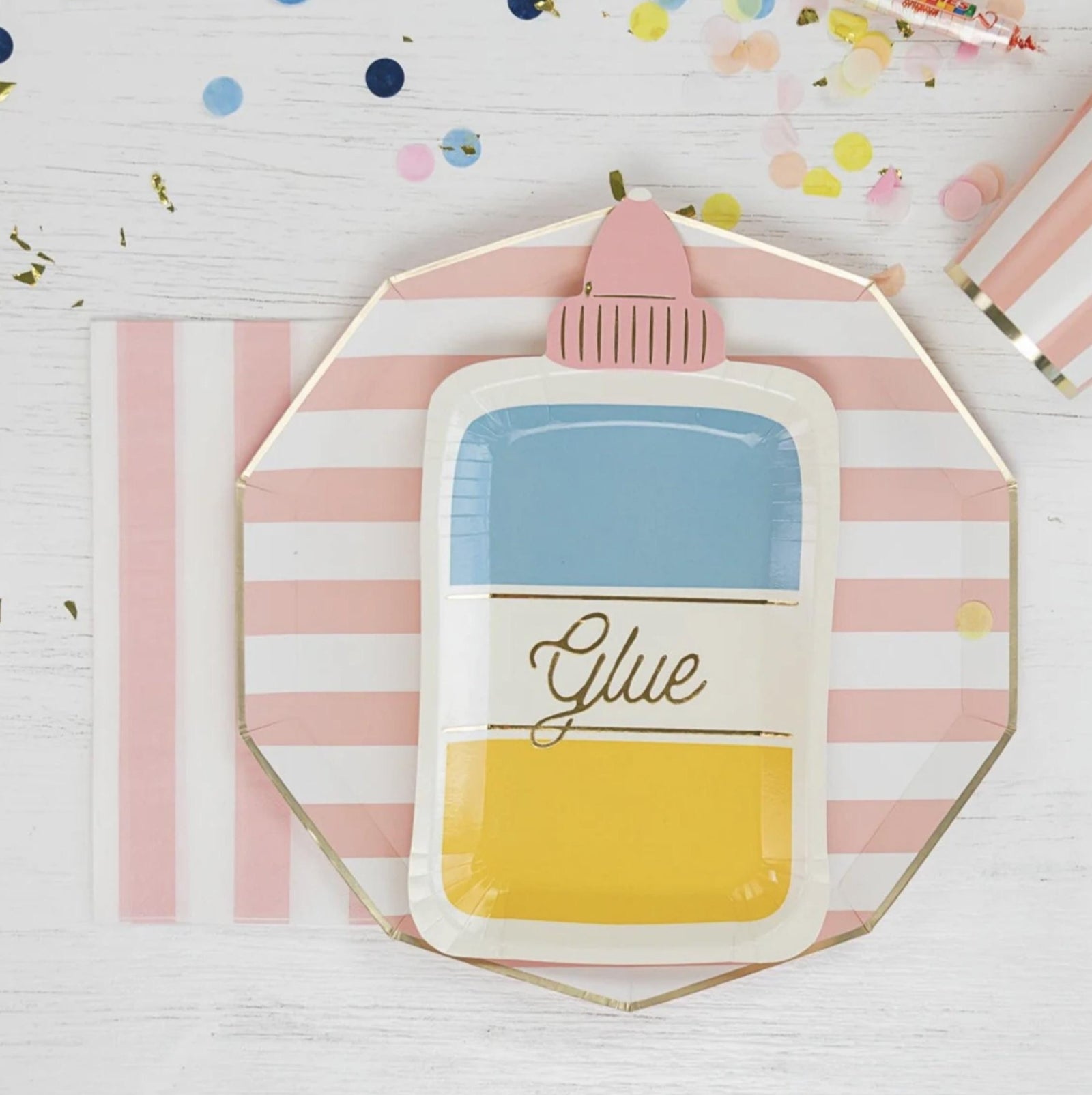 Pink Striped Party Napkins - Stesha Party