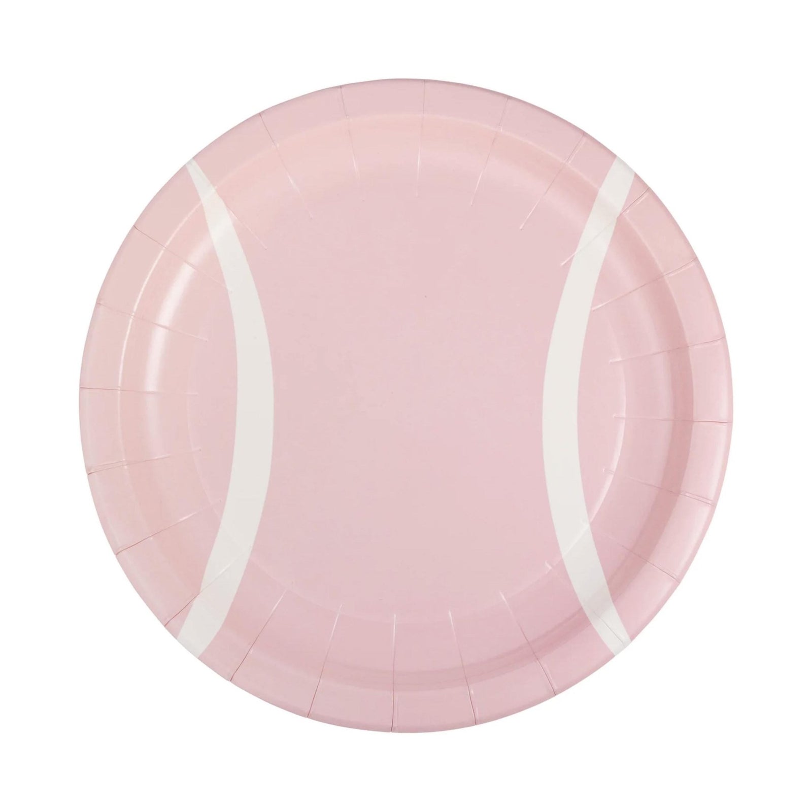 Pink Tennis Ball Plates - Stesha Party