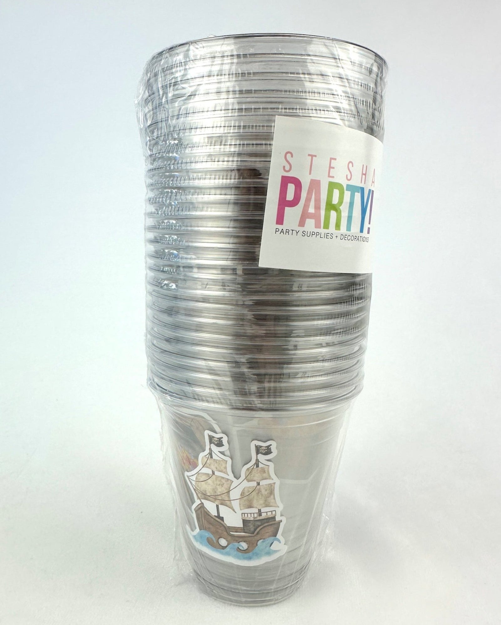 Pirate Birthday Party Cups 24ct - Stesha Party