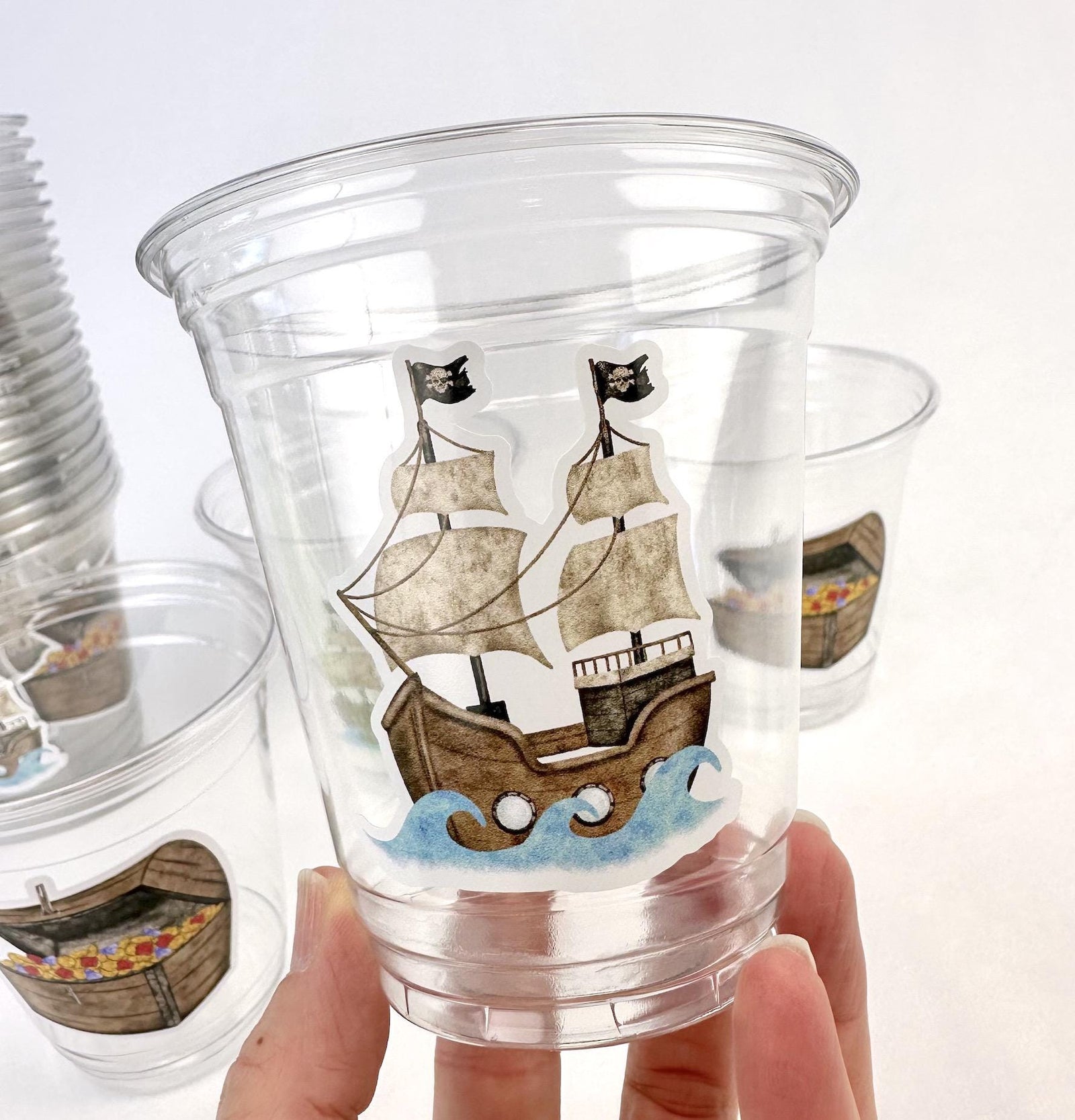 Pirate Birthday Party Cups 24ct - Stesha Party