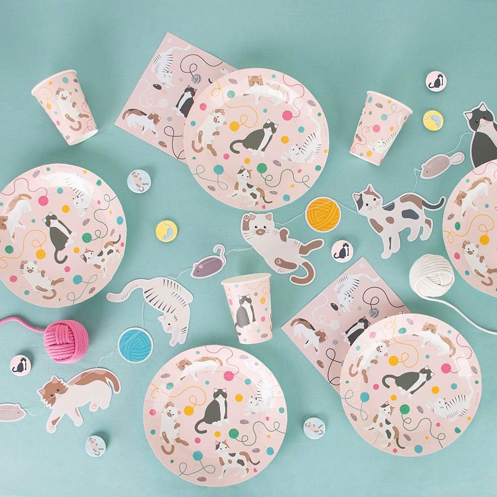 Playful Kitty Cat Party Cups - Stesha Party