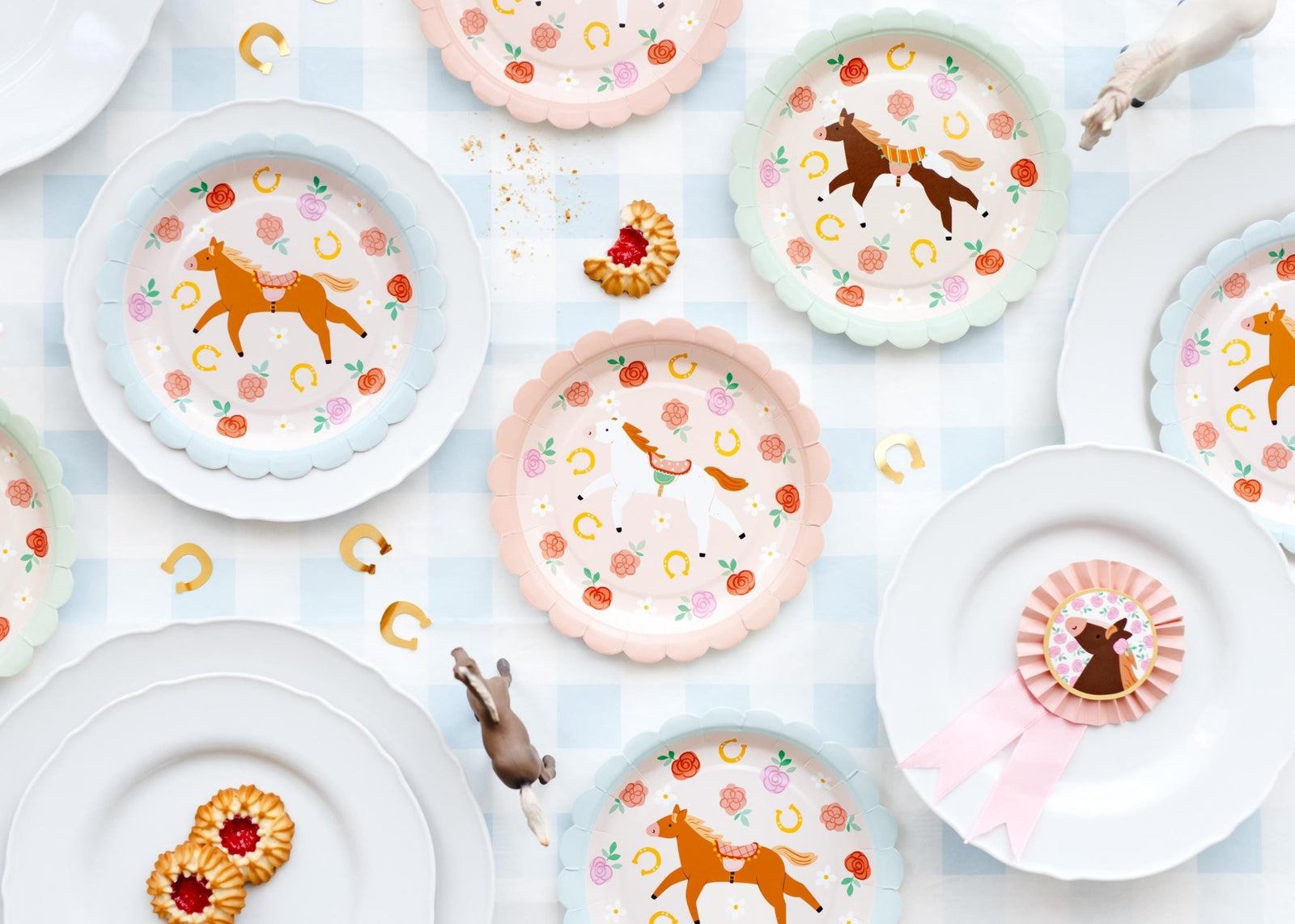 Pony Party Cake Plates 6ct - Stesha Party