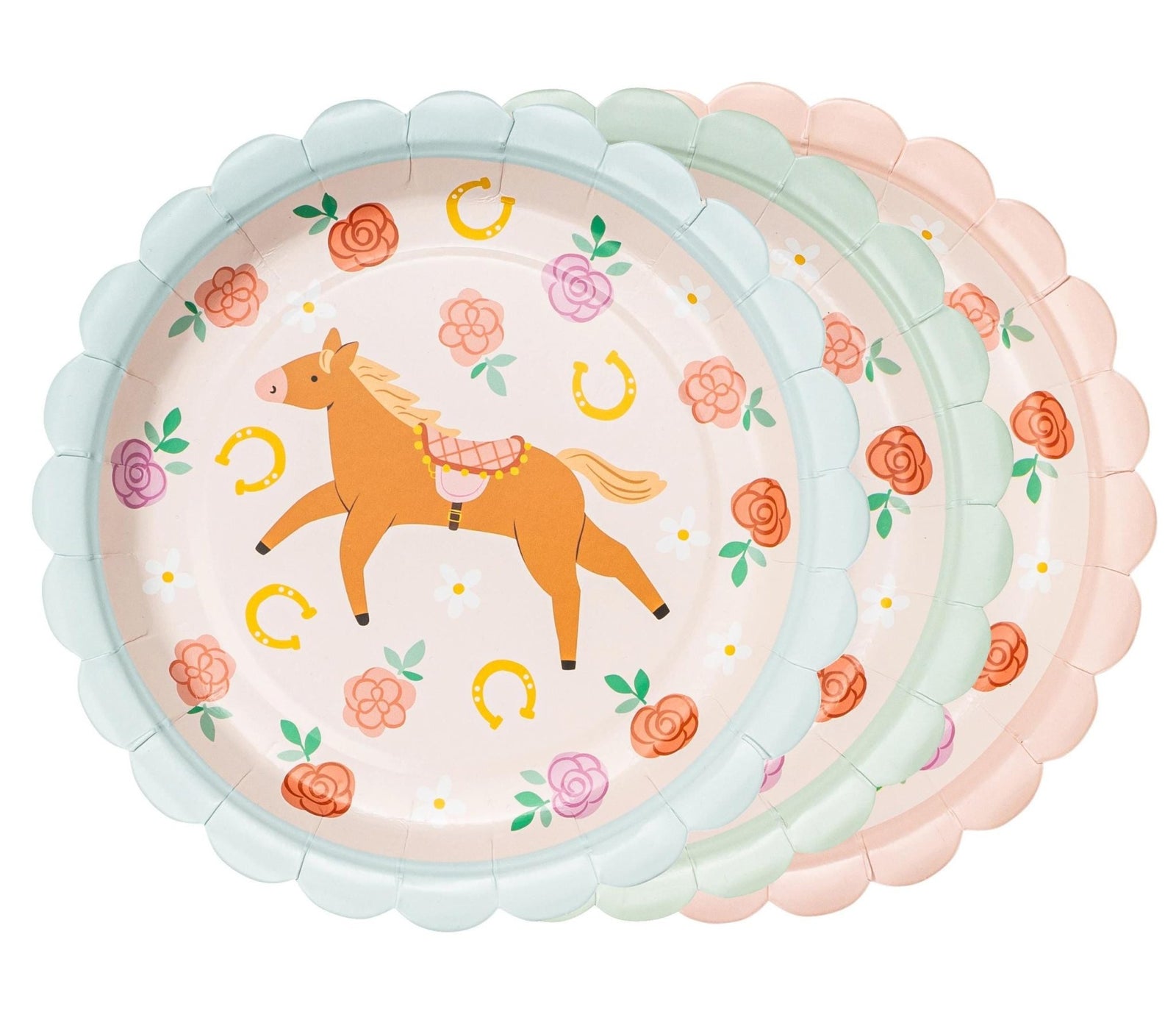Pony Party Cake Plates 6ct - Stesha Party