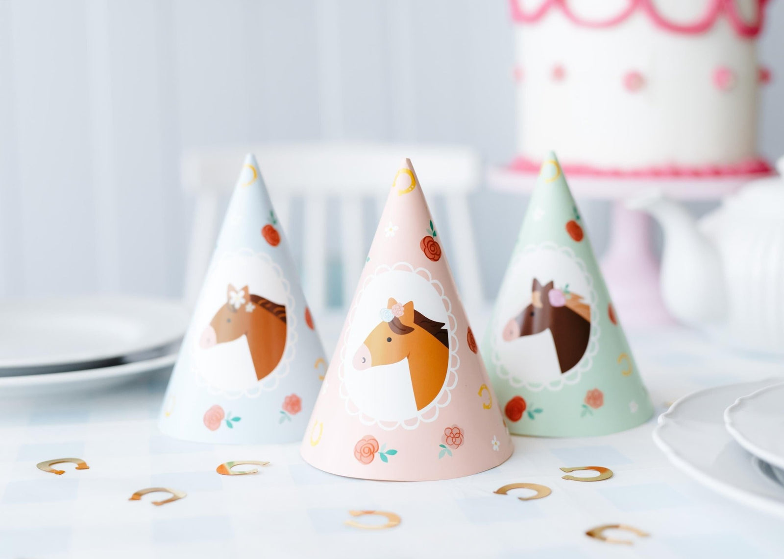 Pony Party Hats 6ct - Stesha Party