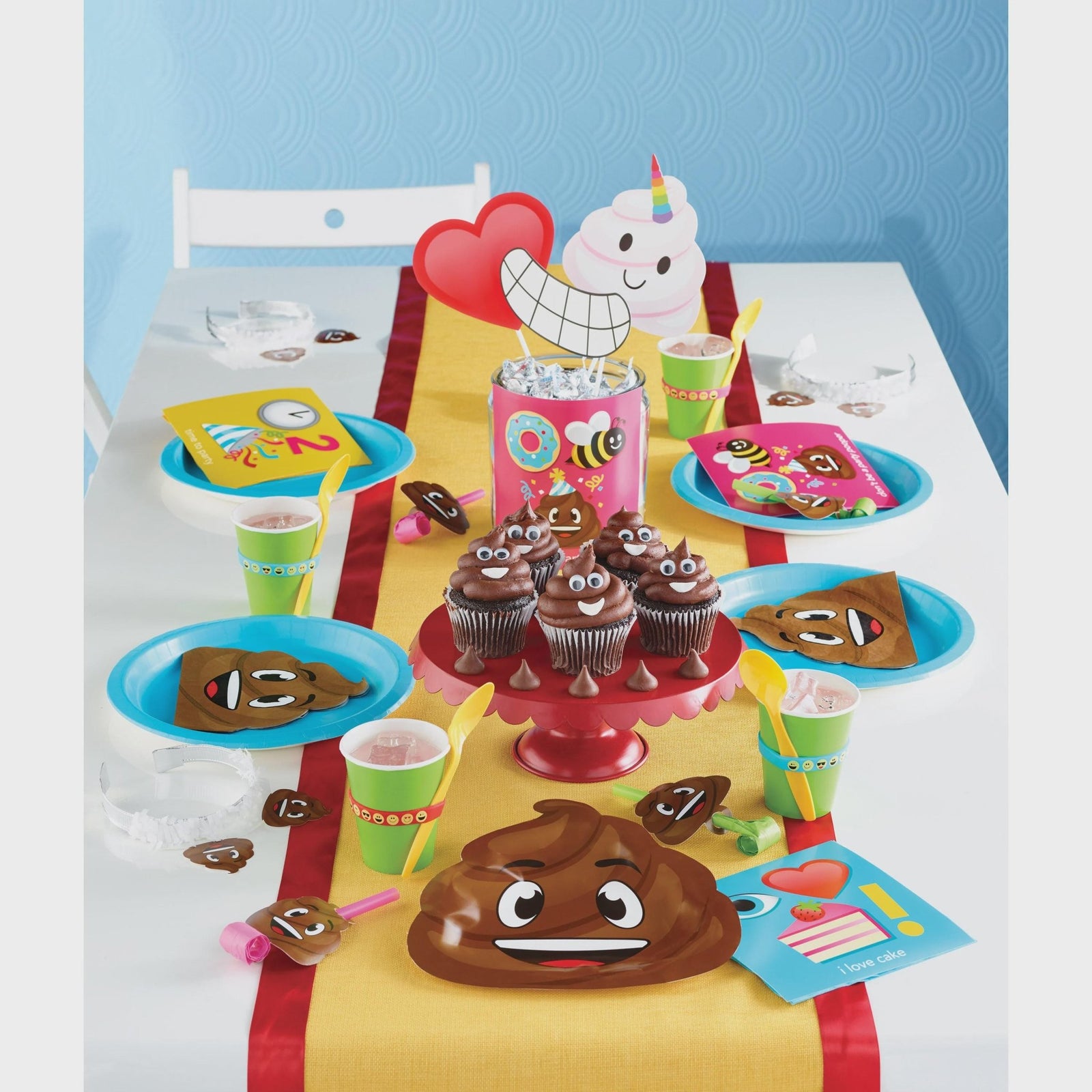 Poop Emoji Plates 8ct - Stesha Party