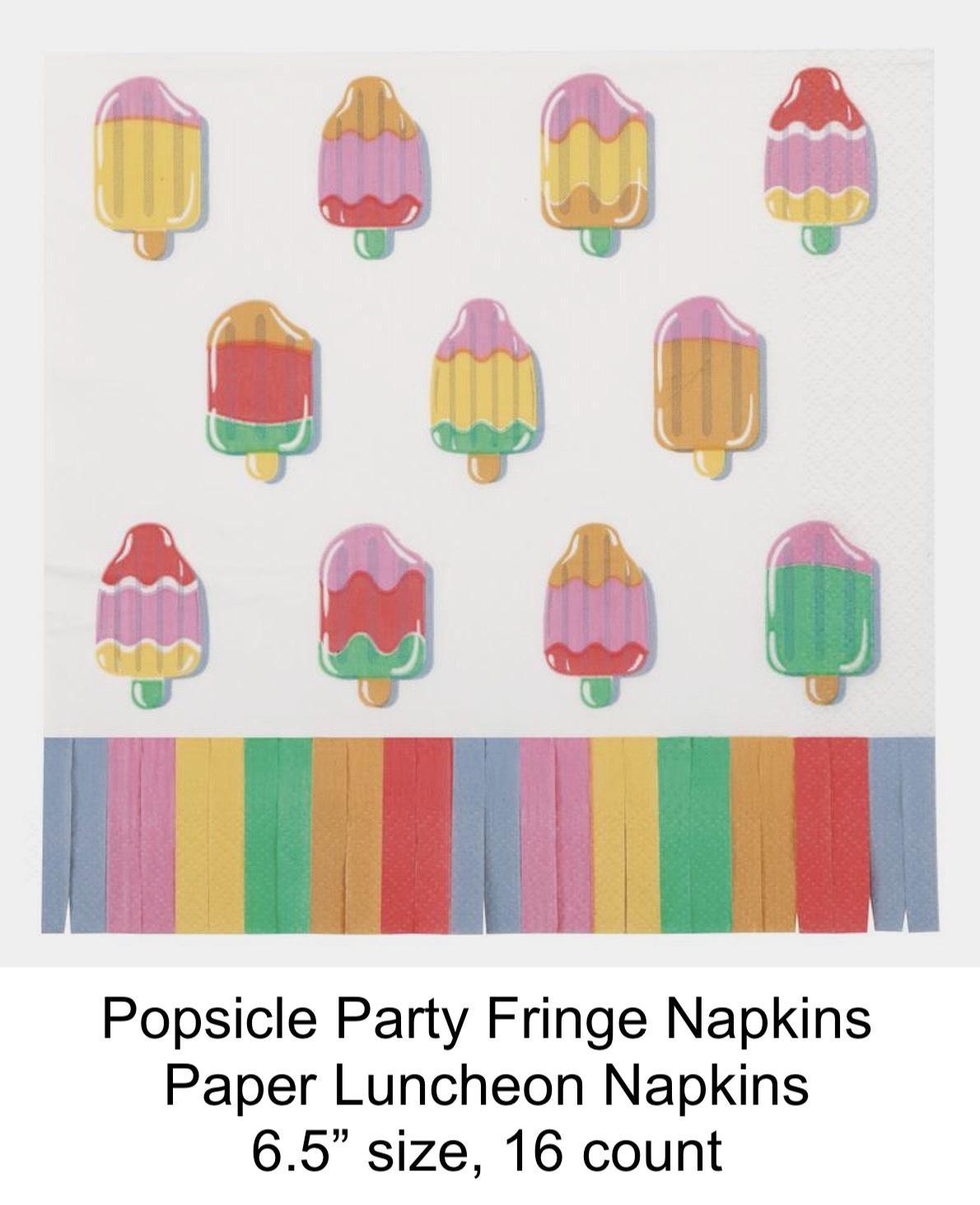 Popsicle Fringe Party Napkins 16ct - Stesha Party