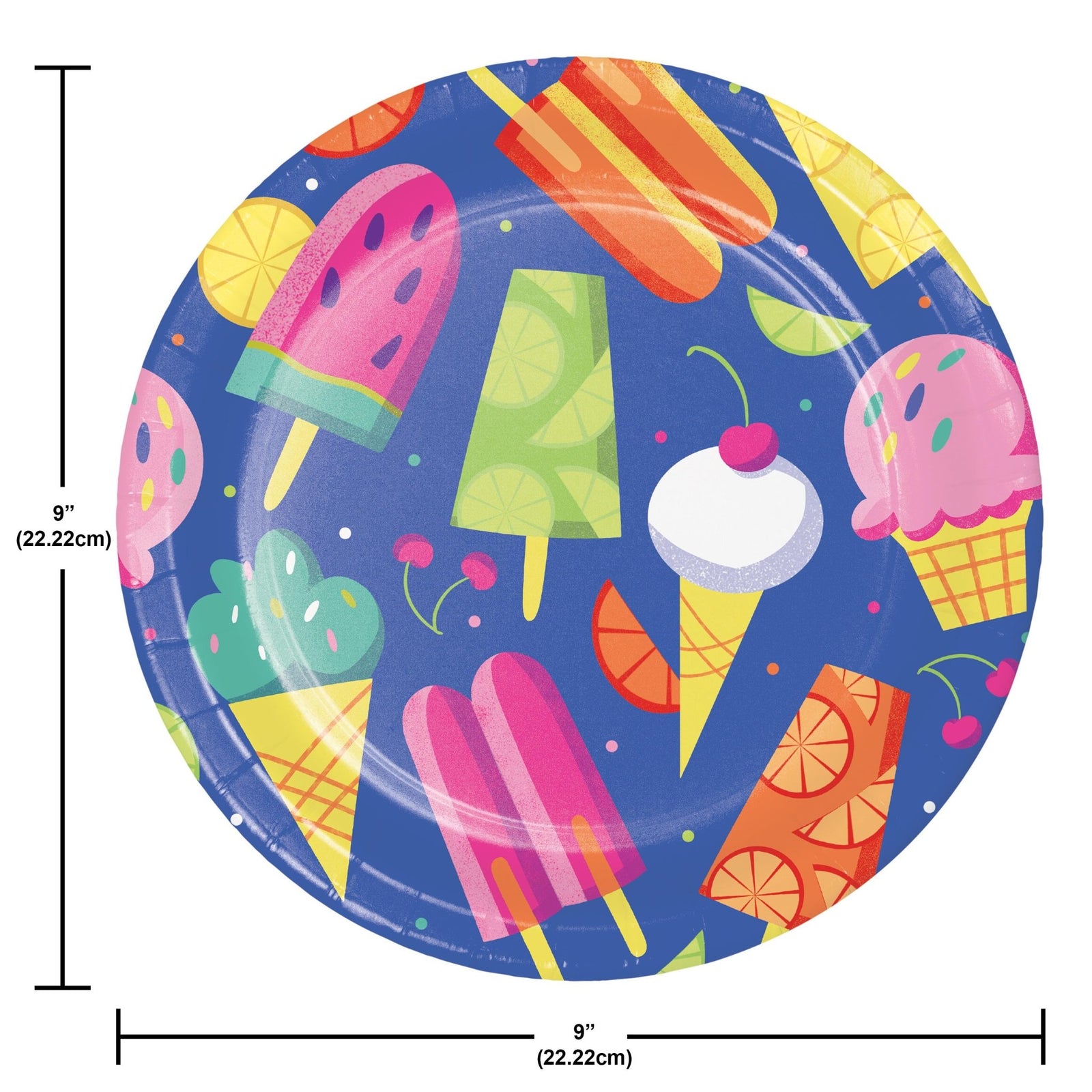 Popsicle Party 9" Paper Plates - Stesha Party