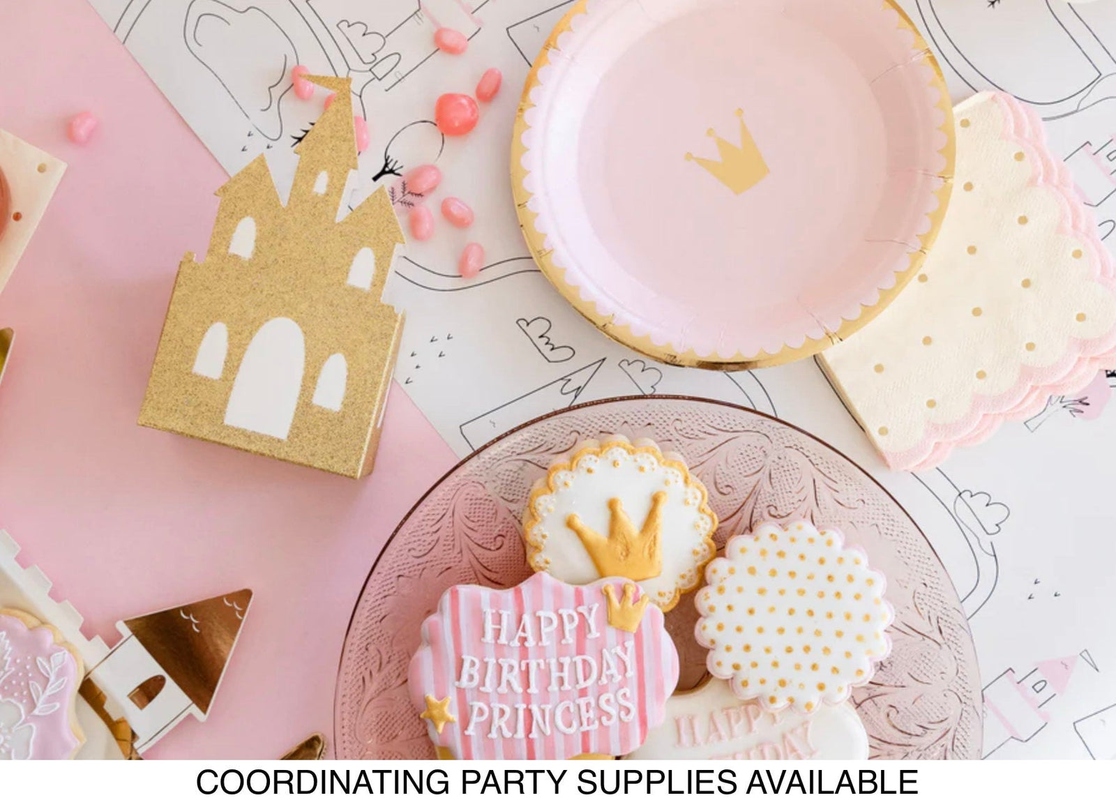 Princess Birthday Napkins - Stesha Party