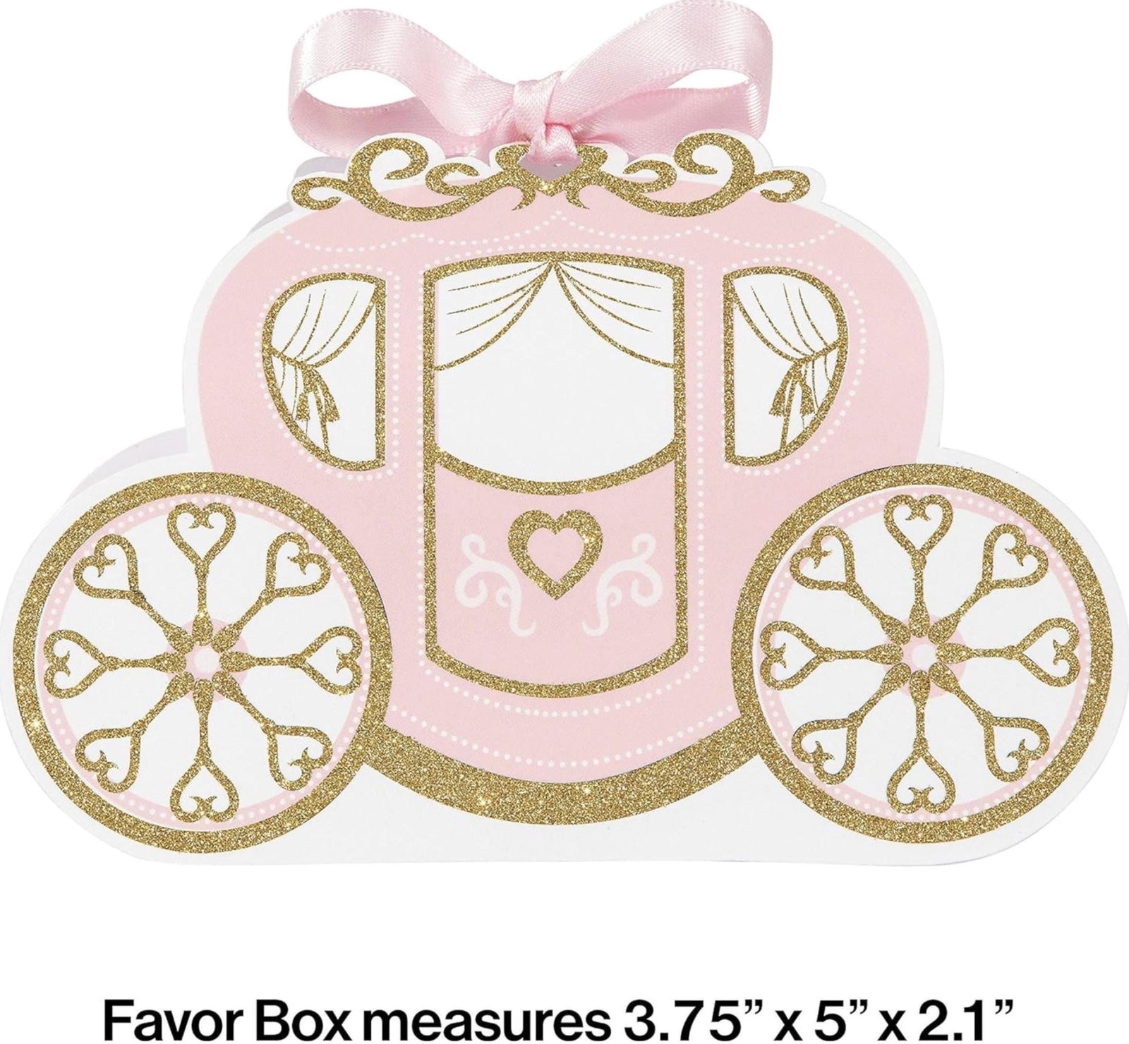 Princess Carriage Favor Boxes 8ct - Stesha Party
