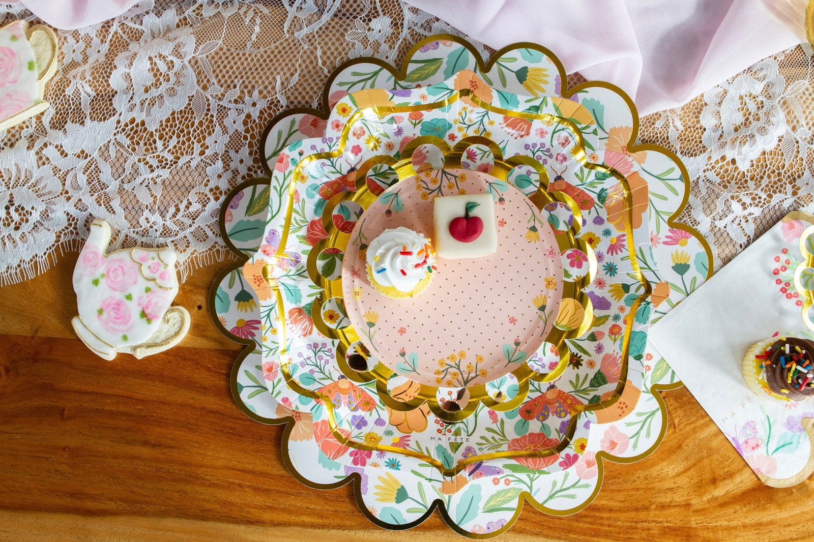 Princess Tea Party Dessert Plates - Stesha Party