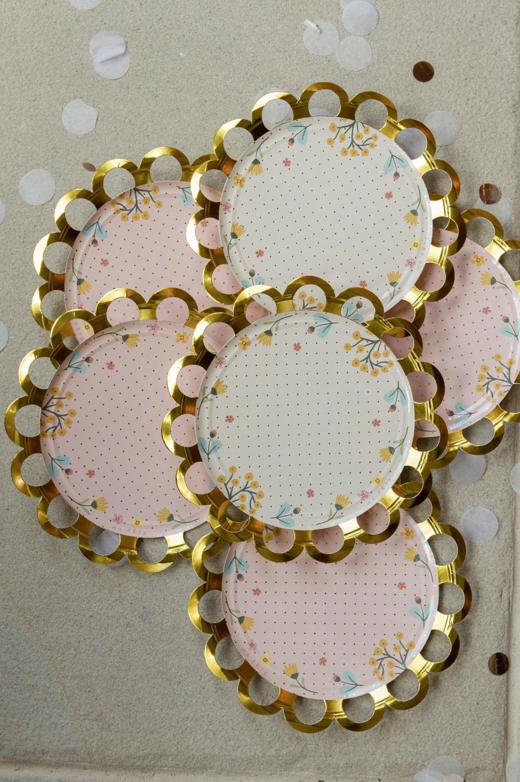 Princess Tea Party Dessert Plates - Stesha Party