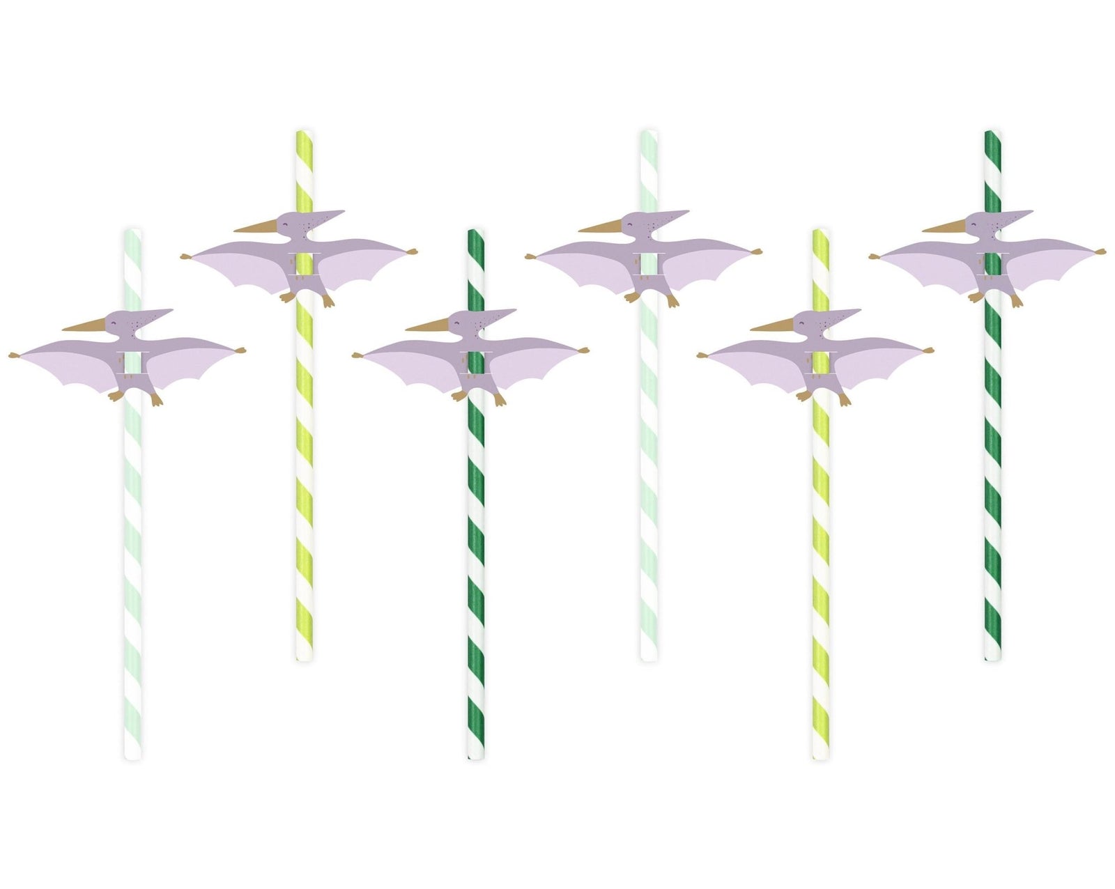 Pterodactyl Dinosaur Straws 6ct - Stesha Party