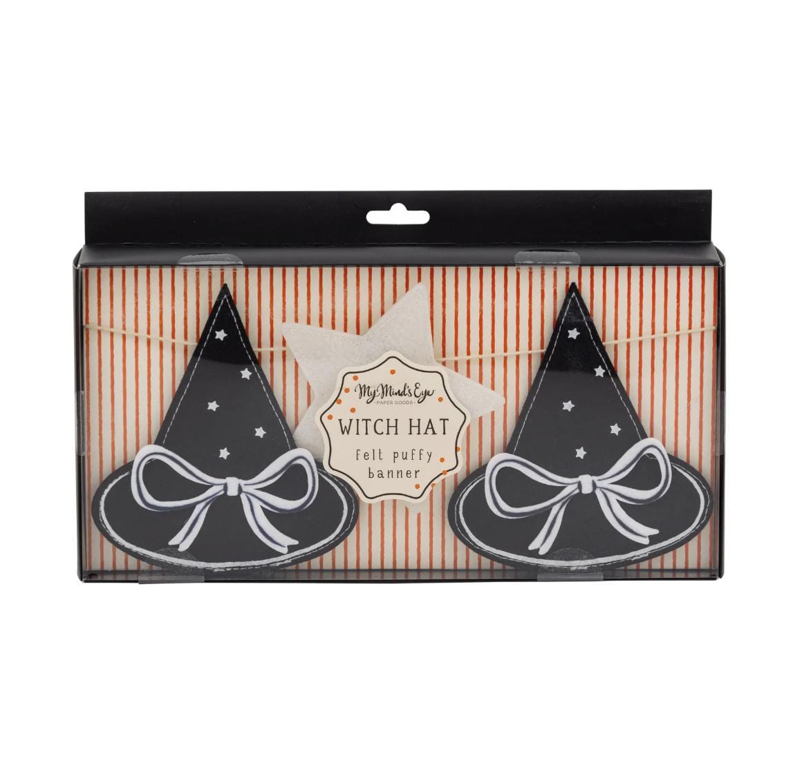 Puffy Felt Witch Hat Banner 6ft - Stesha Party