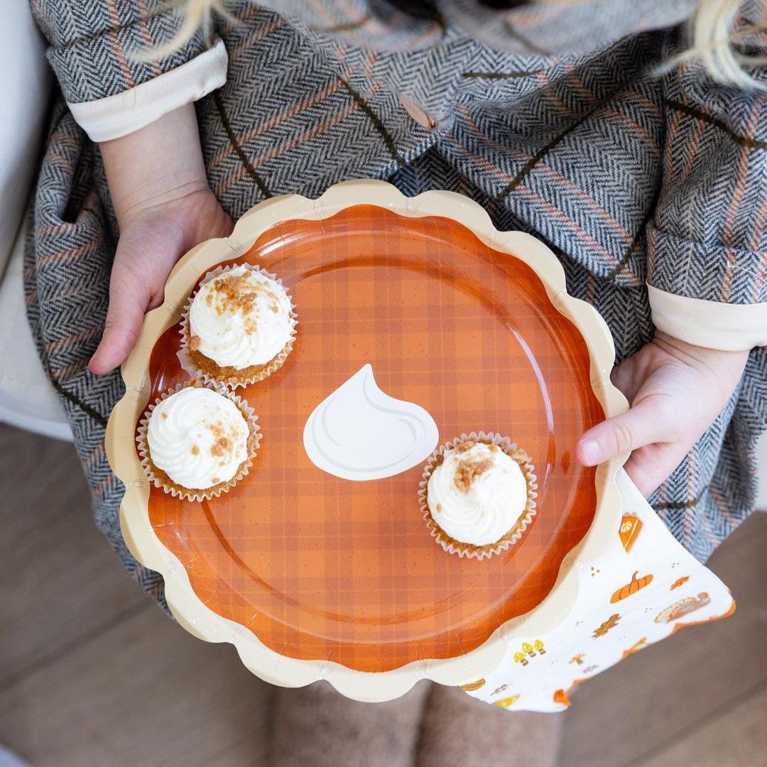 Pumpkin Pie Paper Plates - Stesha Party