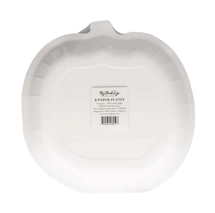 Pumpkin Shaped Paper Plates - Stesha Party