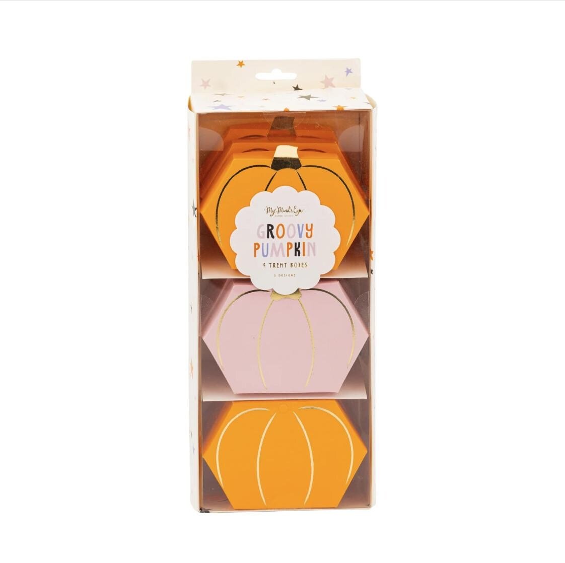 Pumpkin Treat Box Set of 9 with Lids - Stesha Party
