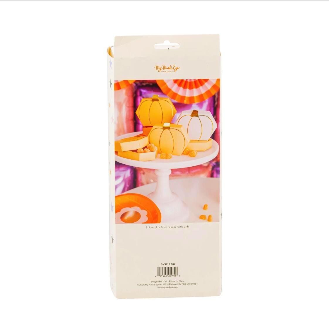 Pumpkin Treat Box Set of 9 with Lids - Stesha Party