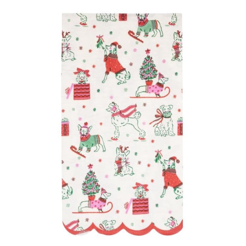Puppy Christmas Napkins 24ct - Stesha Party