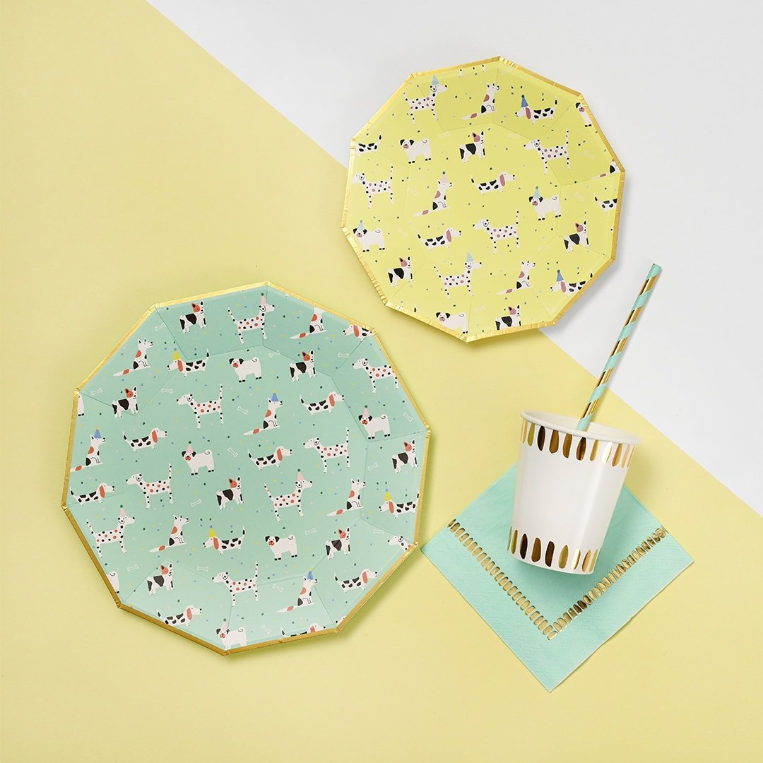 Puppy Party Cake Plates - Stesha Party