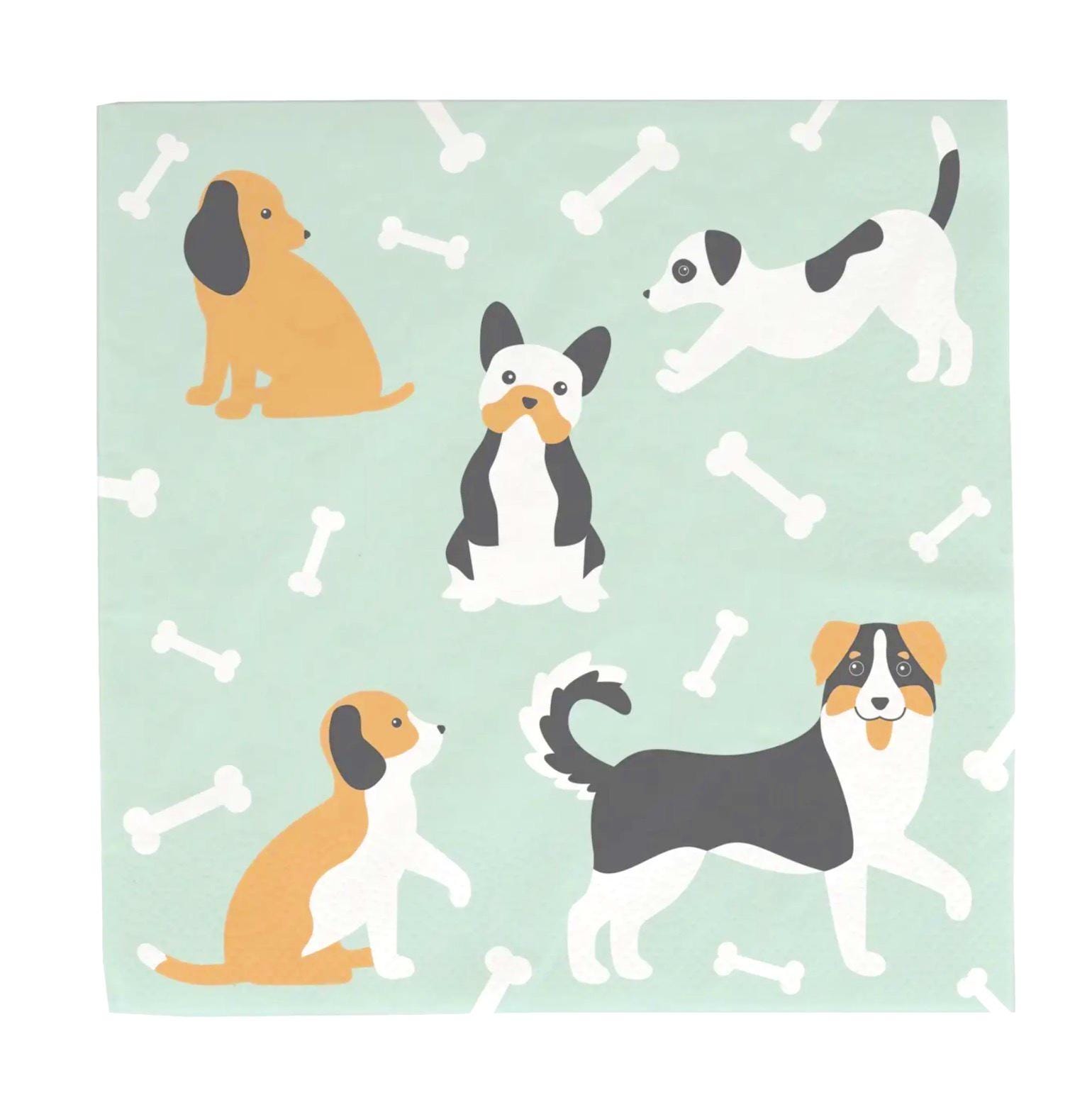 Puppy Play Day Party Napkins 20ct - Stesha Party