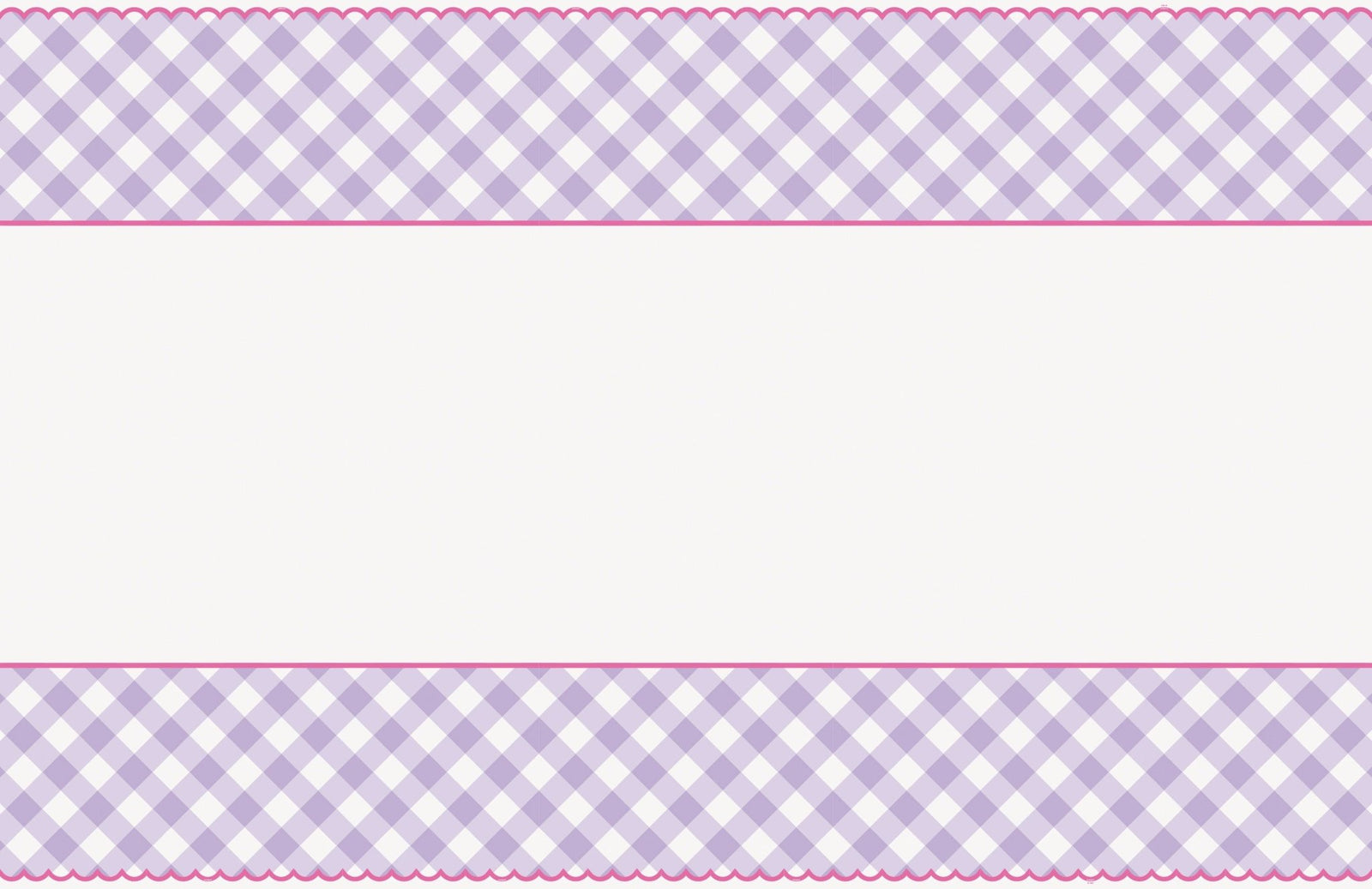 Purple Gingham Party Tablecloth - Stesha Party