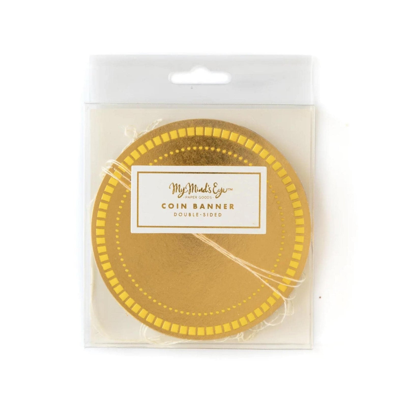 Purple Green & Gold Coin Party Banner - Stesha Party