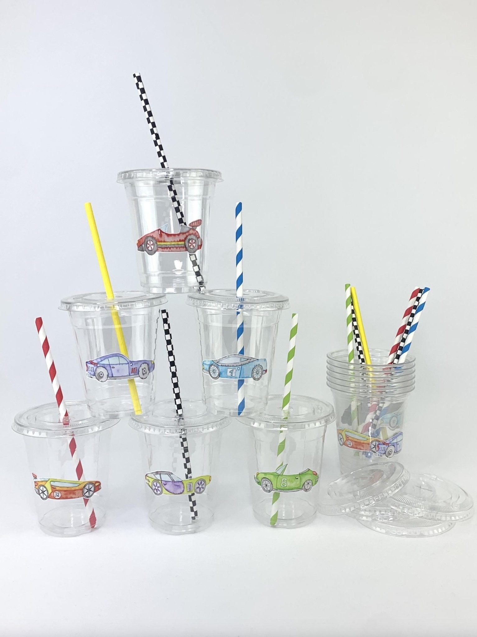 Race Car Party Cups - Stesha Party