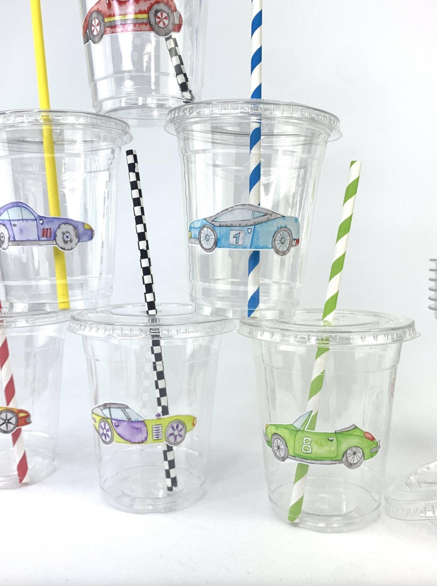 Race Car Party Cups - Stesha Party