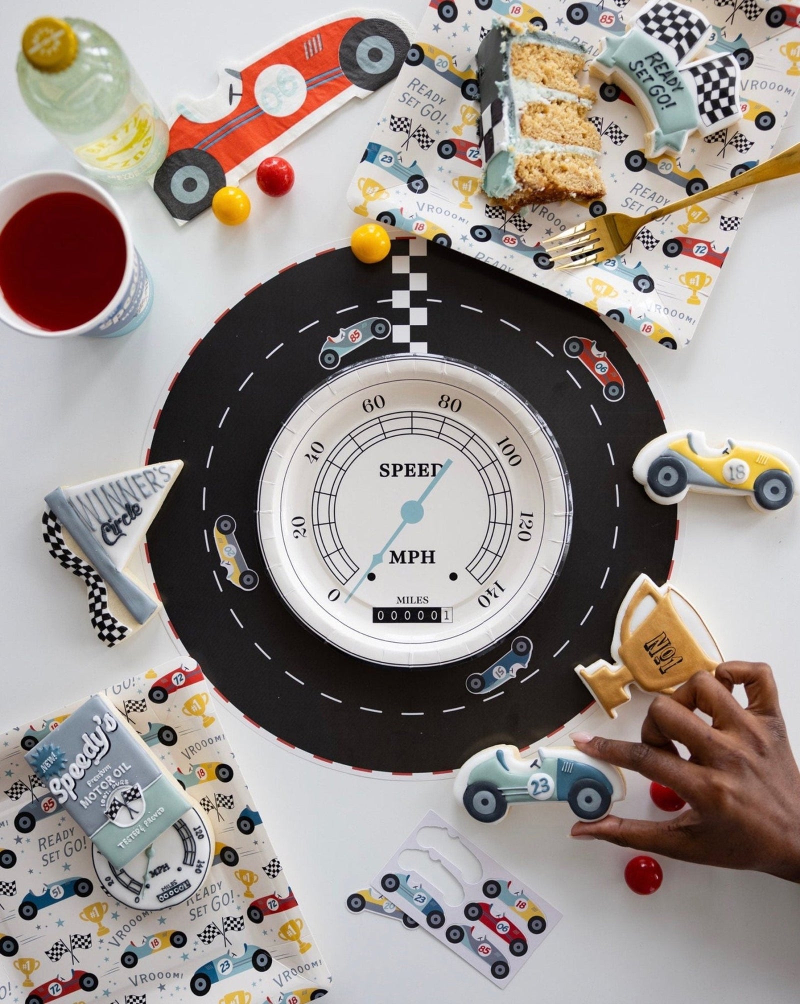 Race Track Activity Party Placemats - Stesha Party