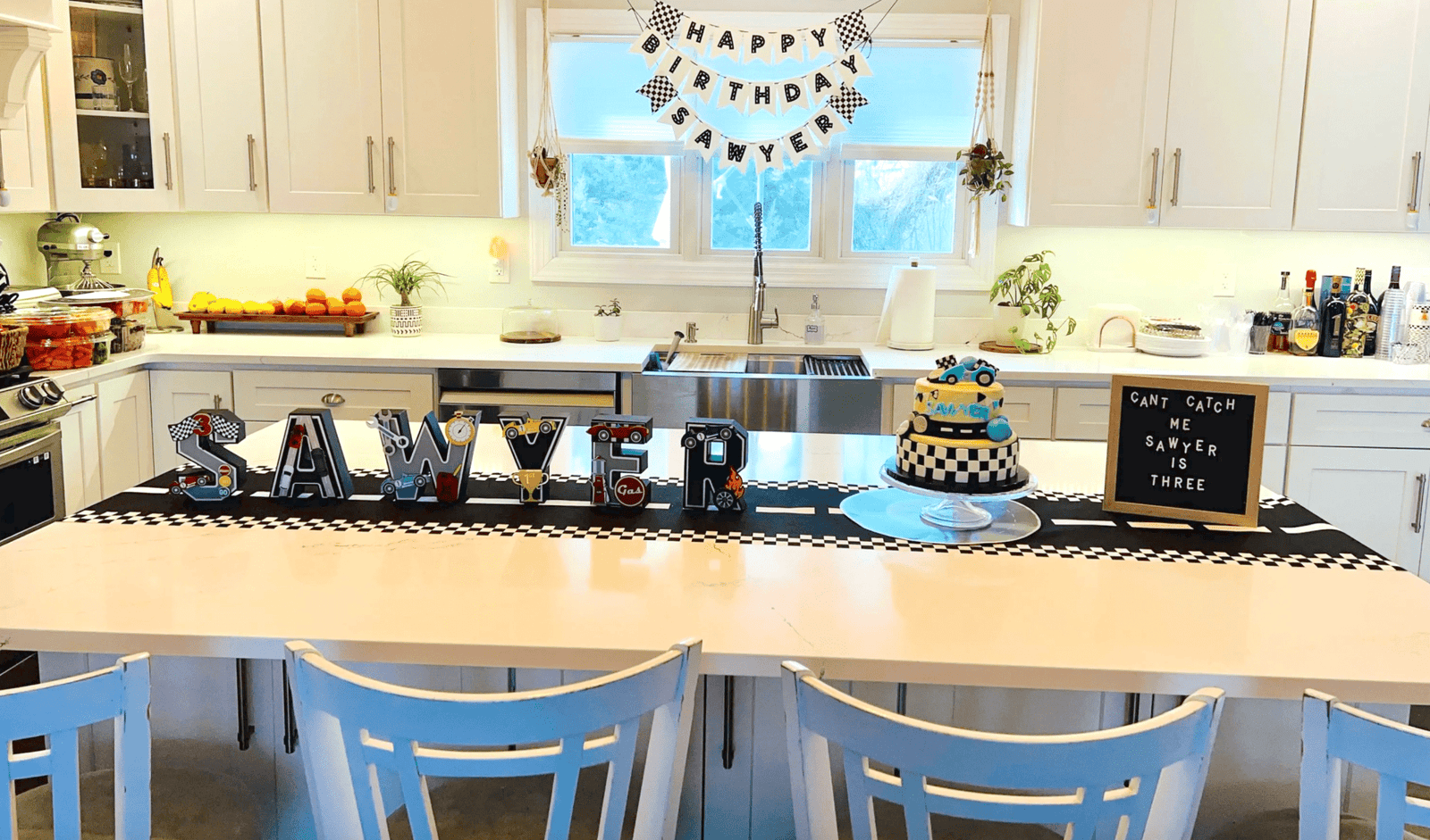 Race Track Table Runner - Stesha Party