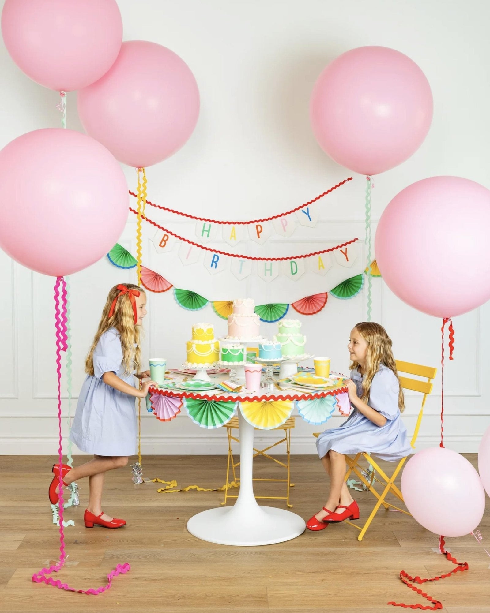 Rainbow Birthday Felt Banner - Stesha Party