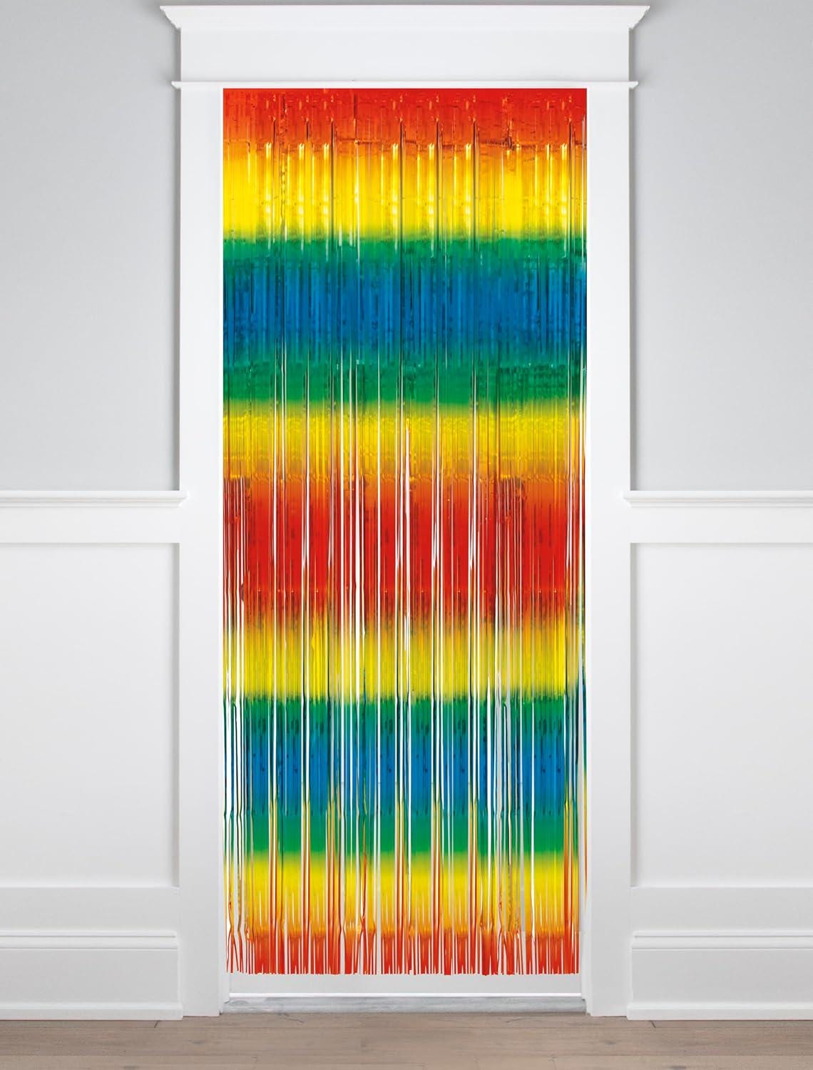 Rainbow Foil Fringe Door Curtain - Stesha Party