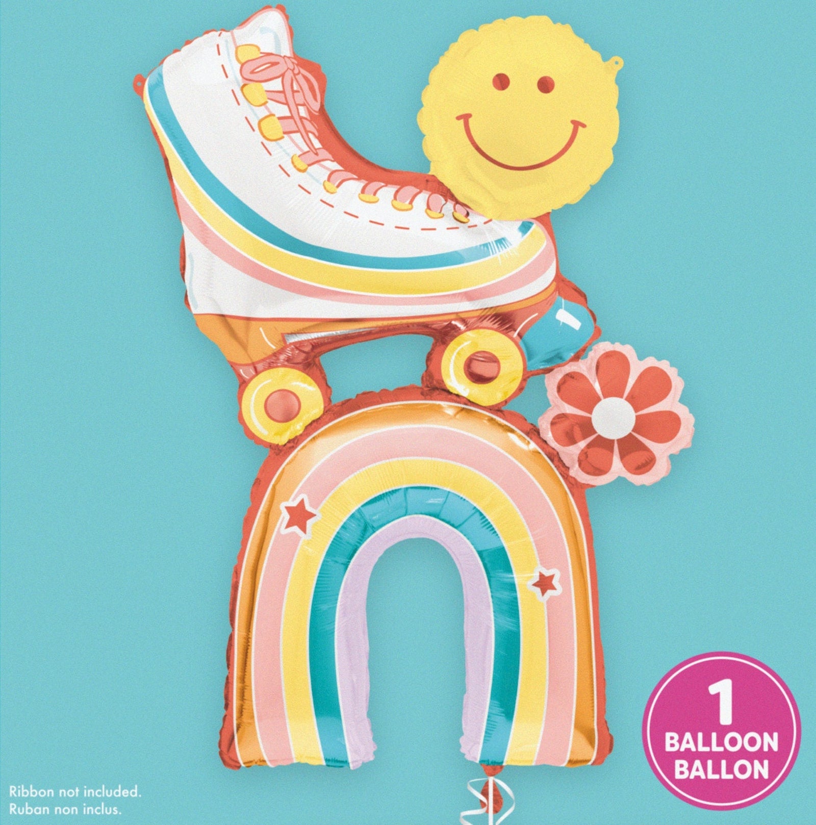 Rainbow Roller Skate Rainbow Balloon - Stesha Party