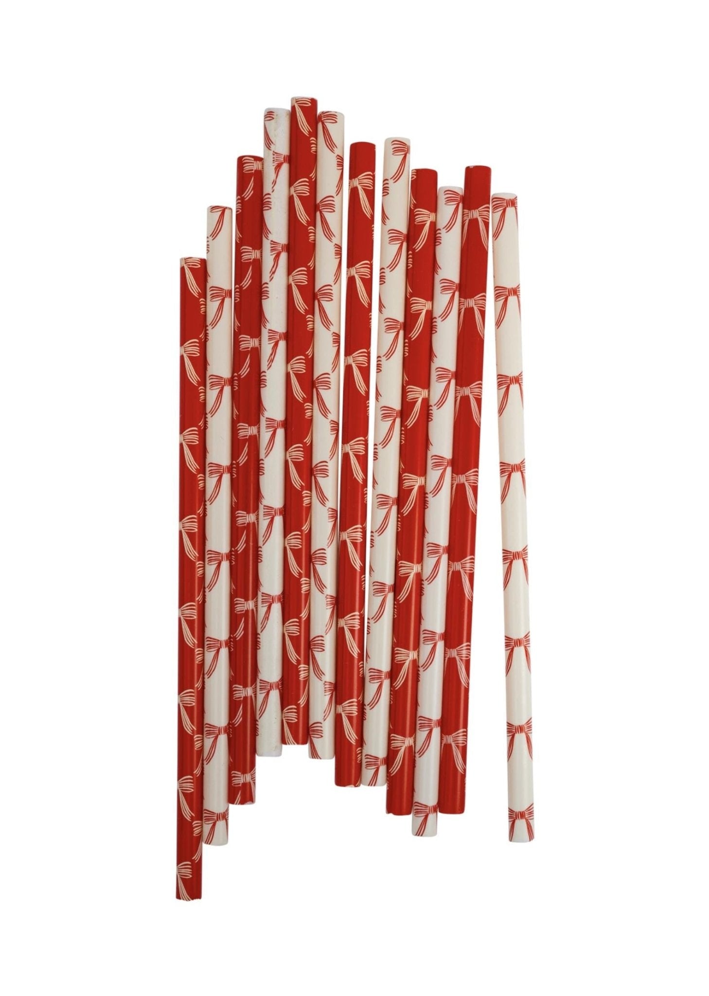 Red Bows Reusable Straws - Stesha Party