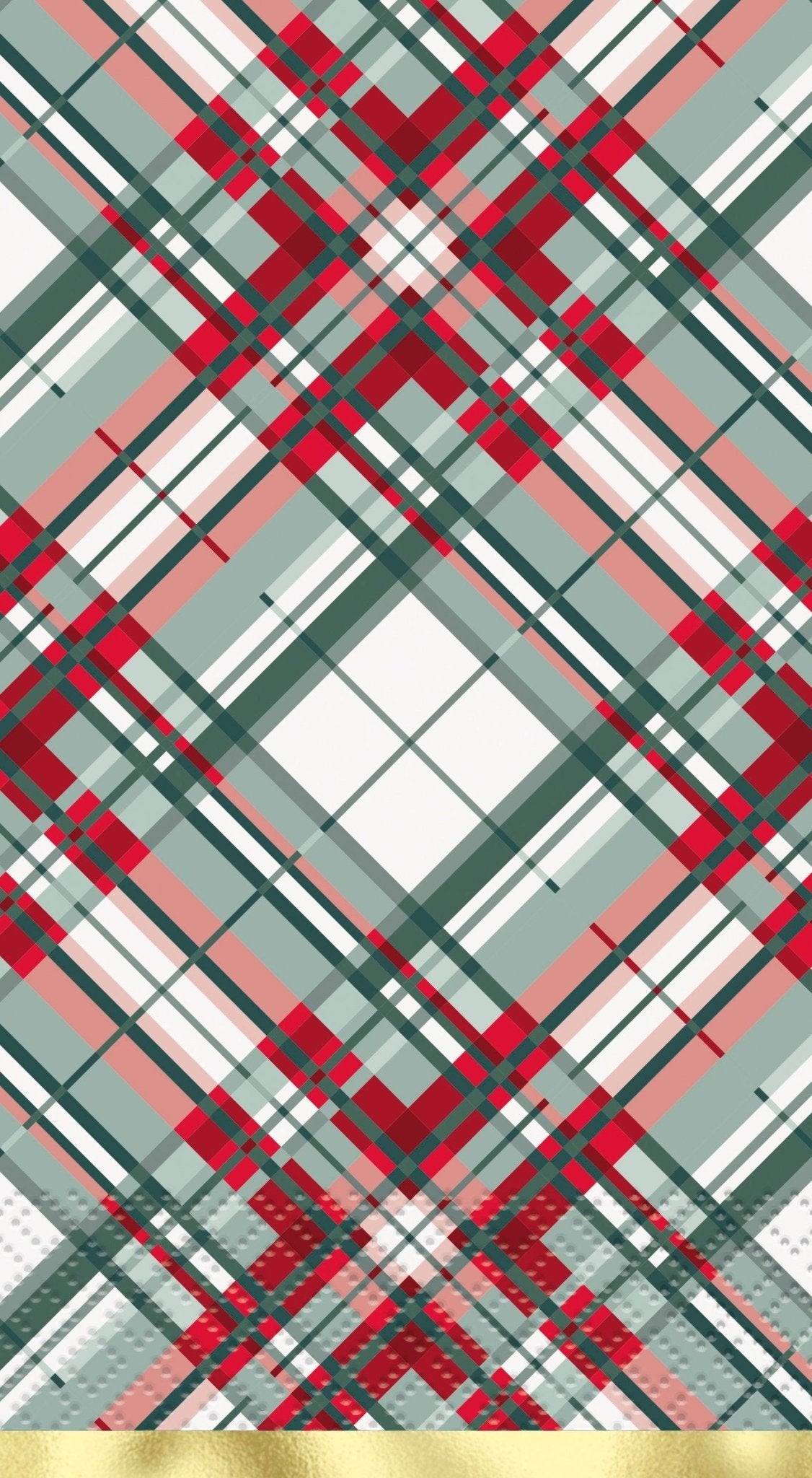 Red & Green Plaid Holiday Napkins - Stesha Party