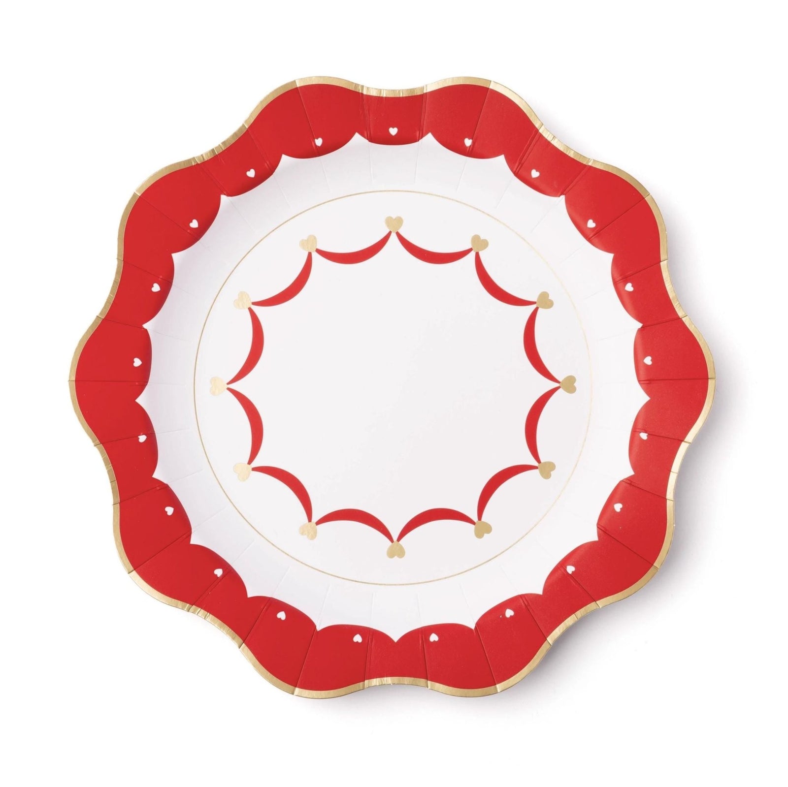Red Heart Party Plates - Stesha Party