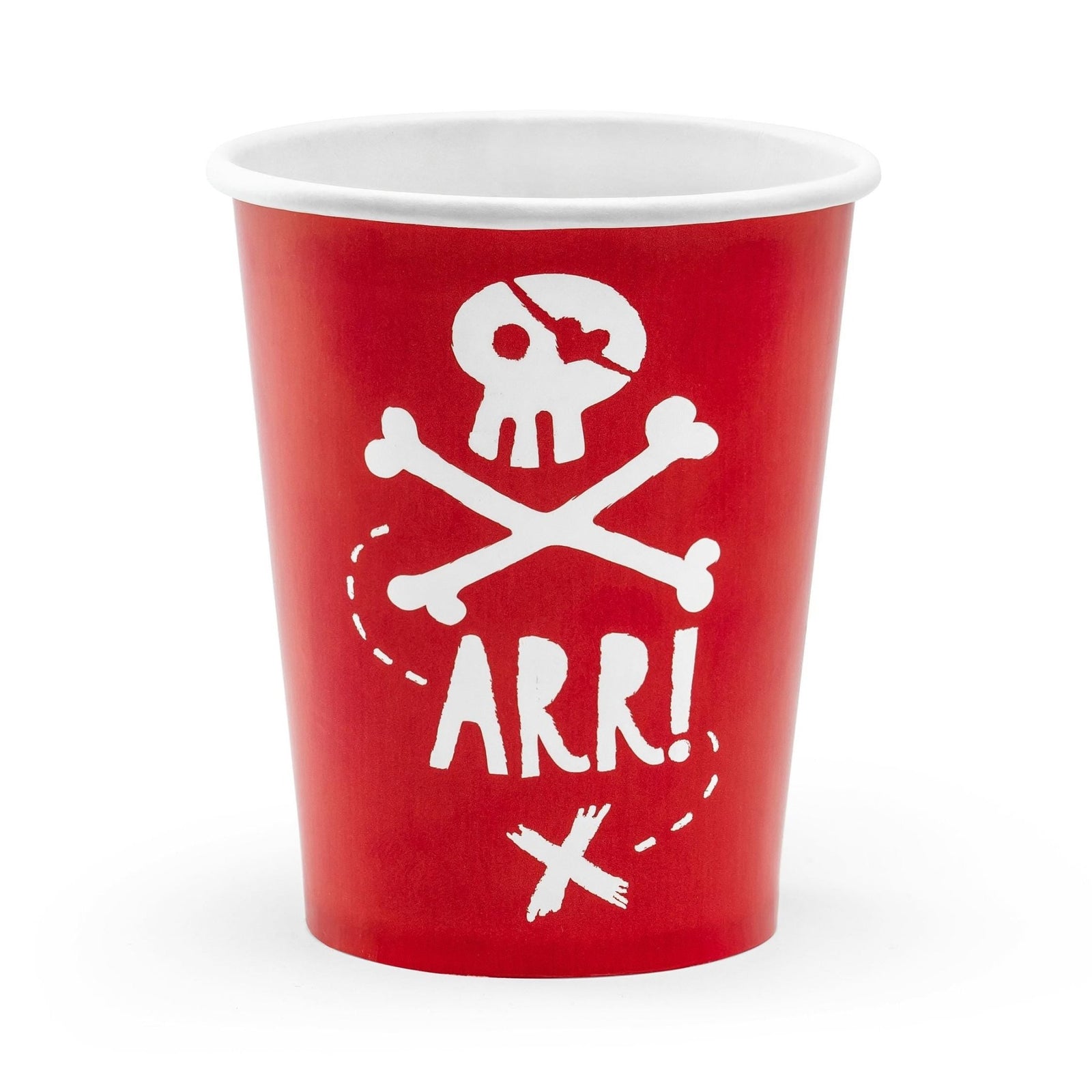 Red Pirate Party Cups - Stesha Party
