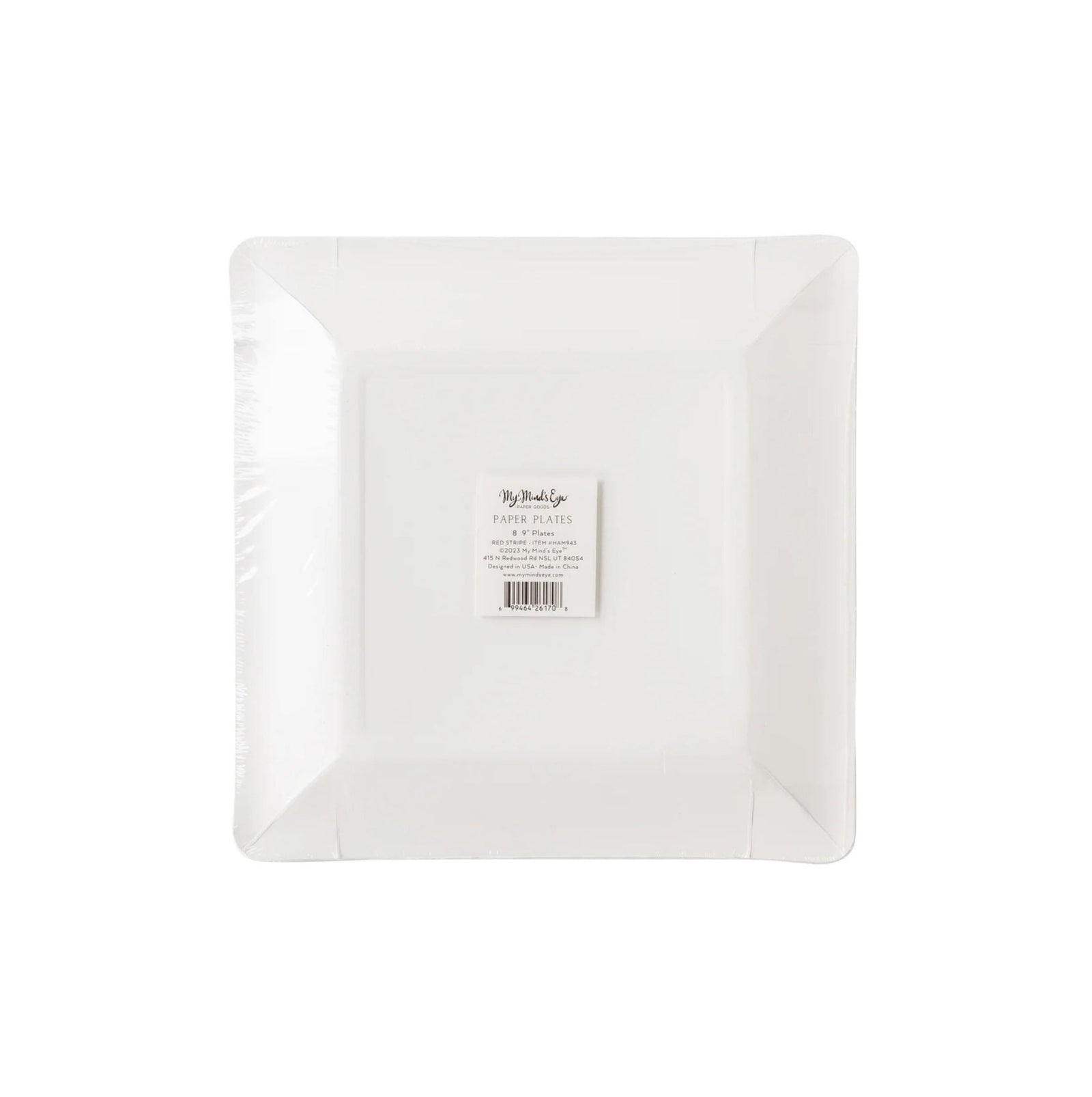 Red Stripe Party Plates - Stesha Party