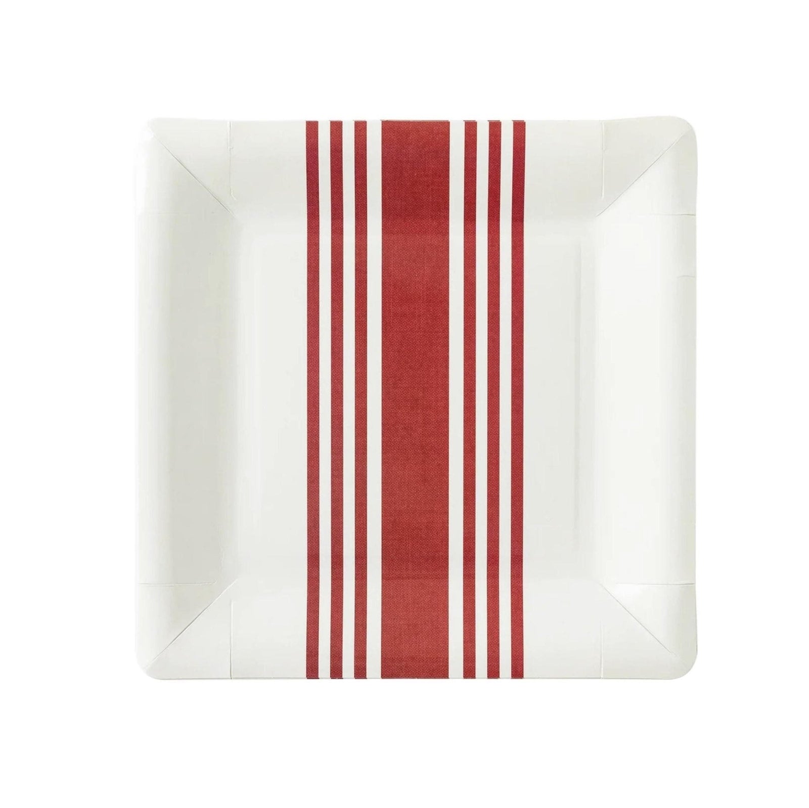 Red Stripe Party Plates - Stesha Party