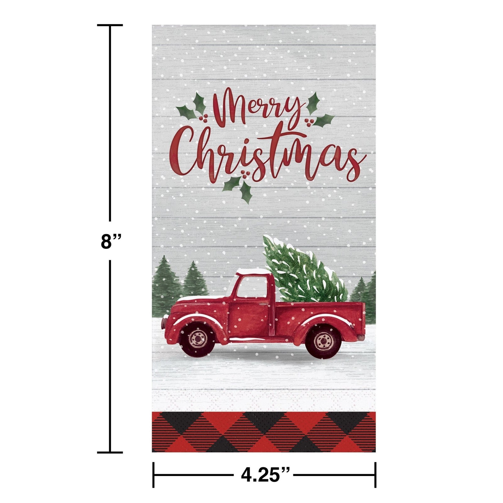 Red Truck Plates & Napkin Christmas Supplies - Stesha Party