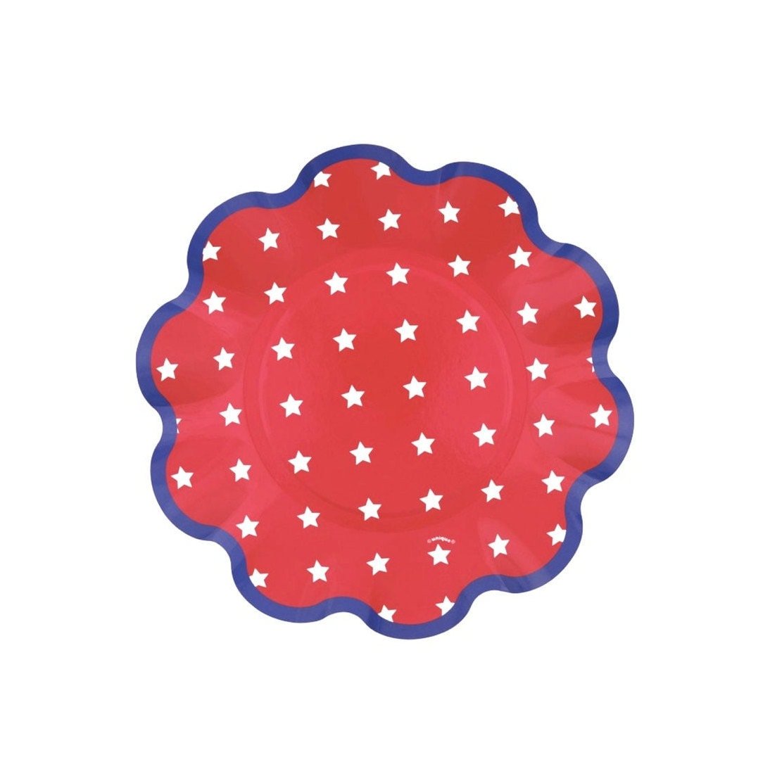 Red White Blue Star Plates 8ct - Stesha Party
