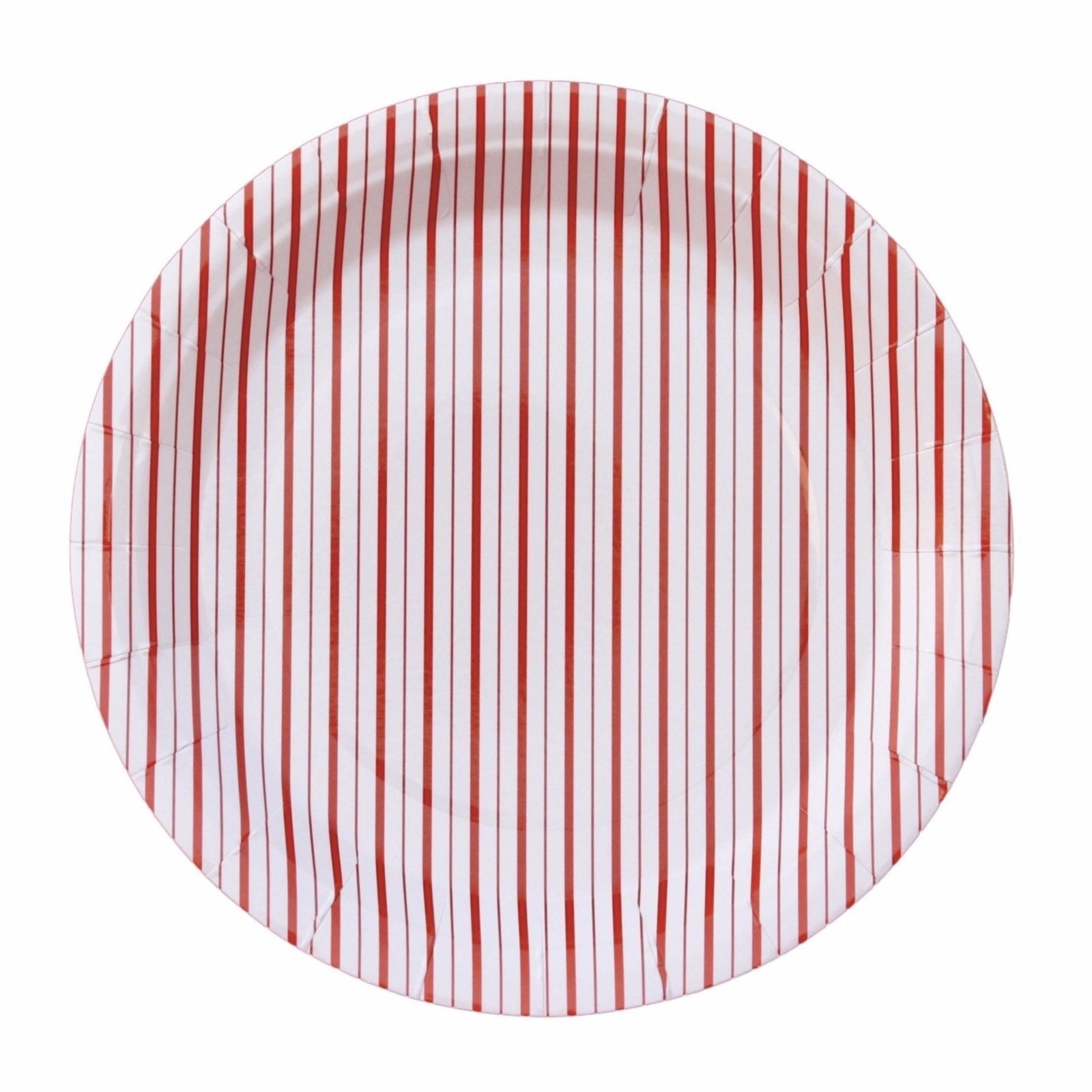 Red & White Striped Plates - Stesha Party