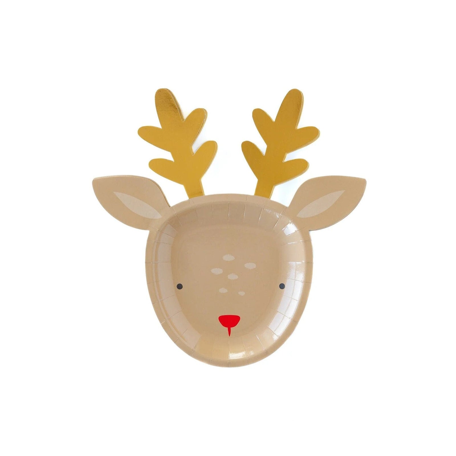 Reindeer Shaped Plates - Stesha Party