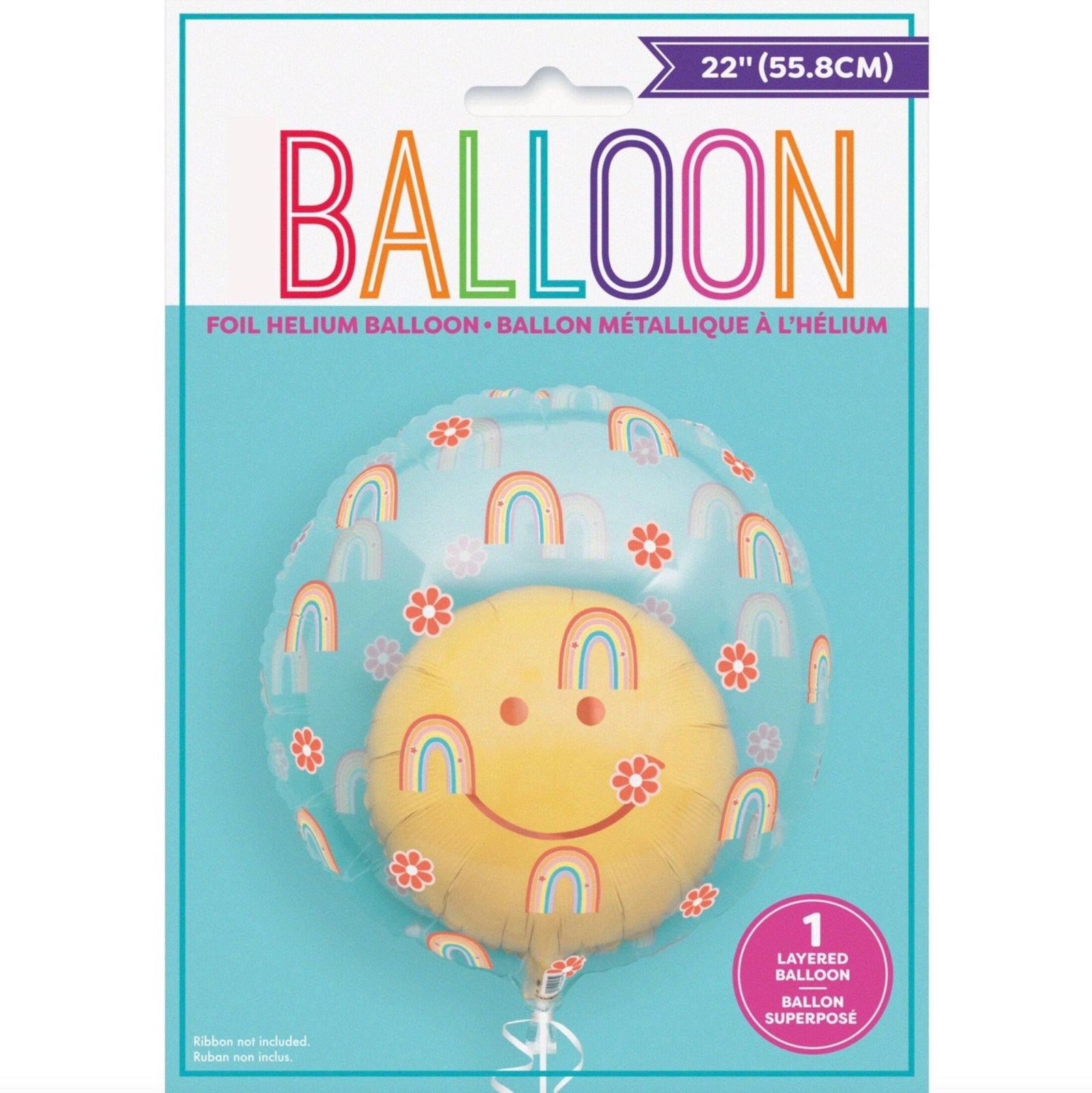 Retro Smile Face Party Balloon - Stesha Party
