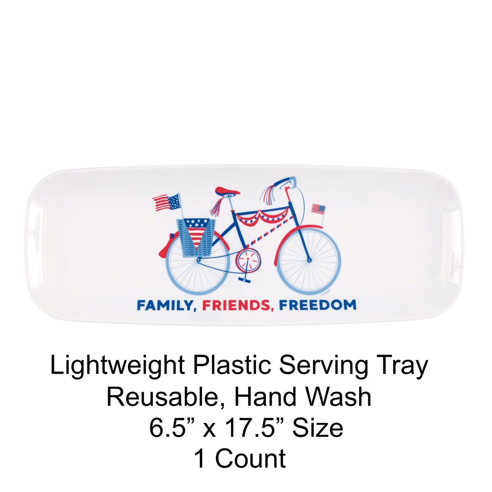 Reusable Patriotic Party Serving Tray - Stesha Party