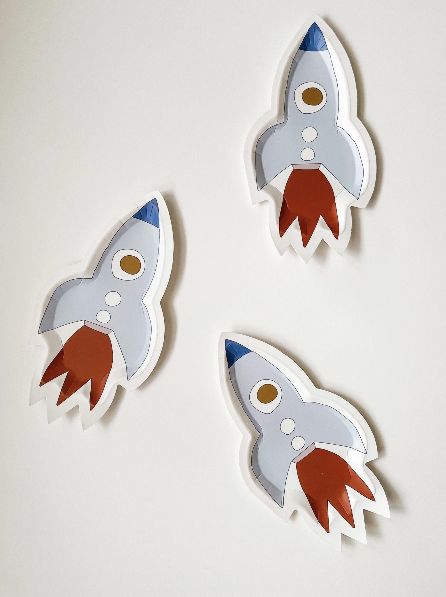 Rocket Ship Dessert Plates 8ct - Stesha Party