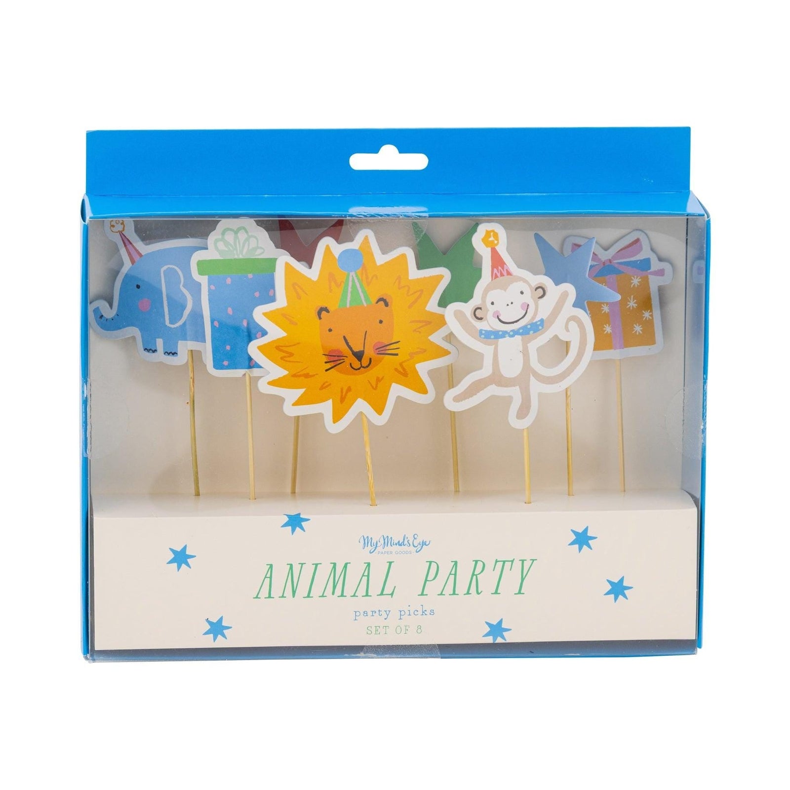 Safari Animal Cake Toppers 8ct - Stesha Party