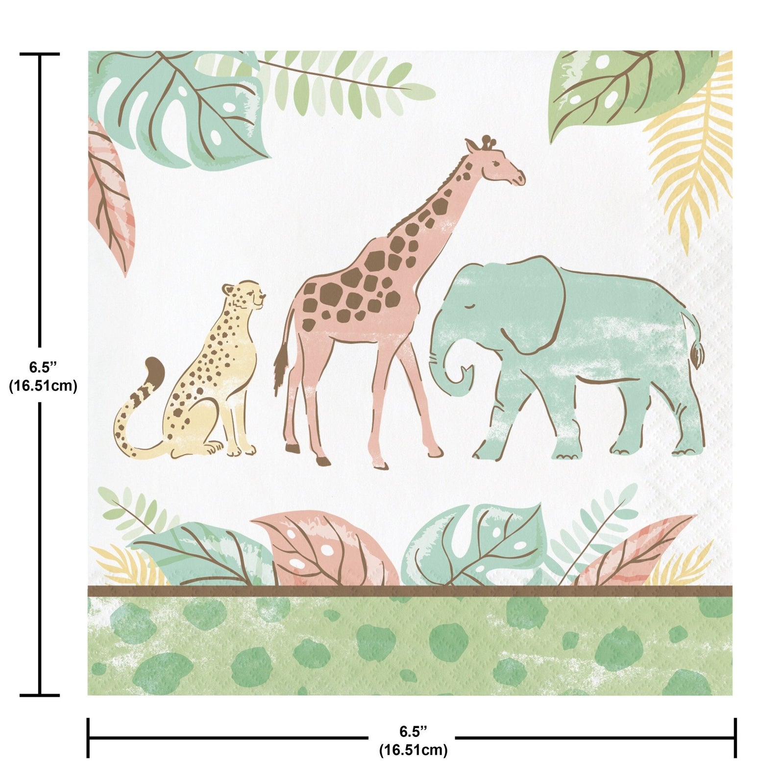 Safari Animal Party Napkins - Stesha Party