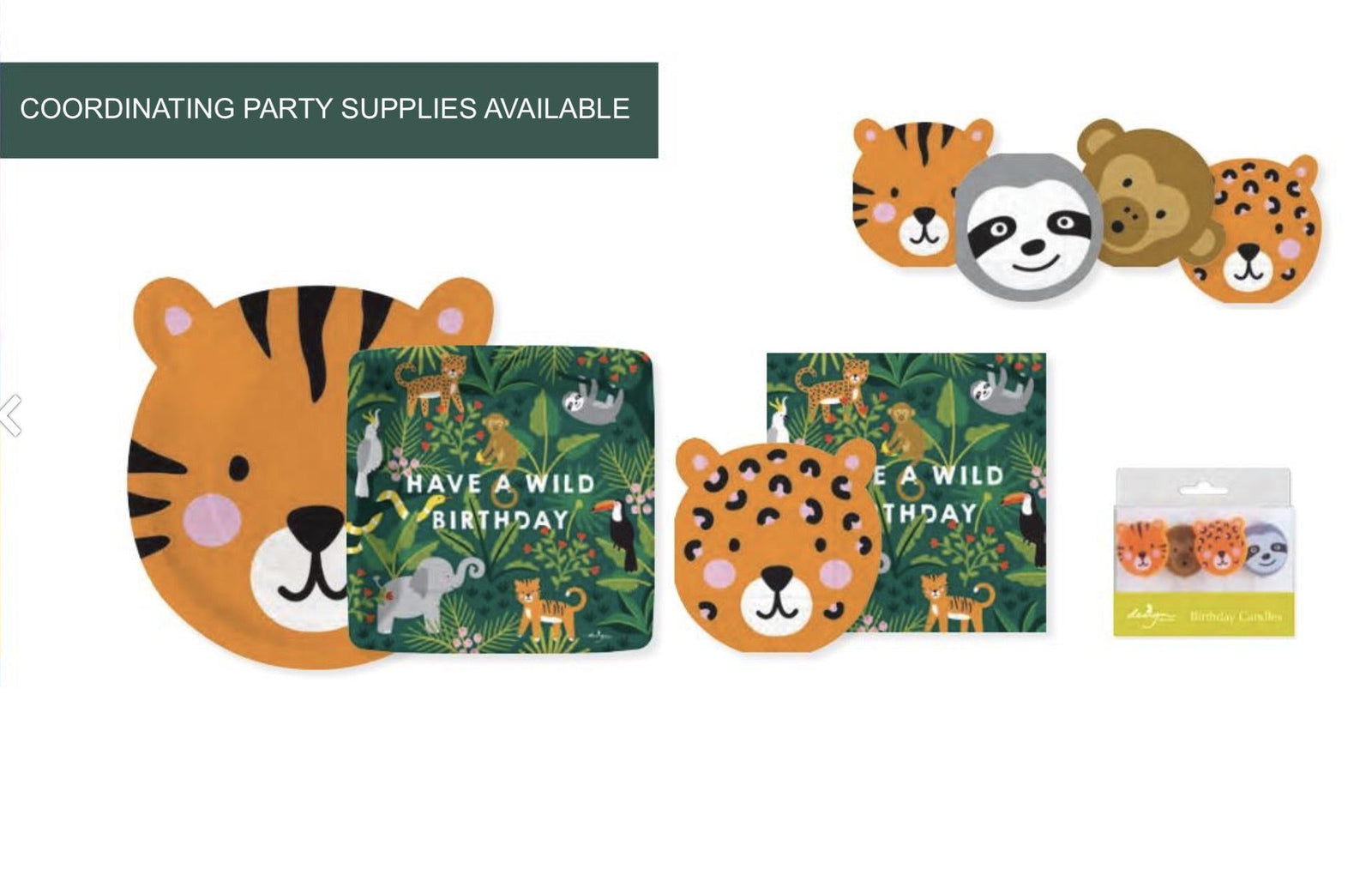 Safari Birthday Cake Plates - Stesha Party