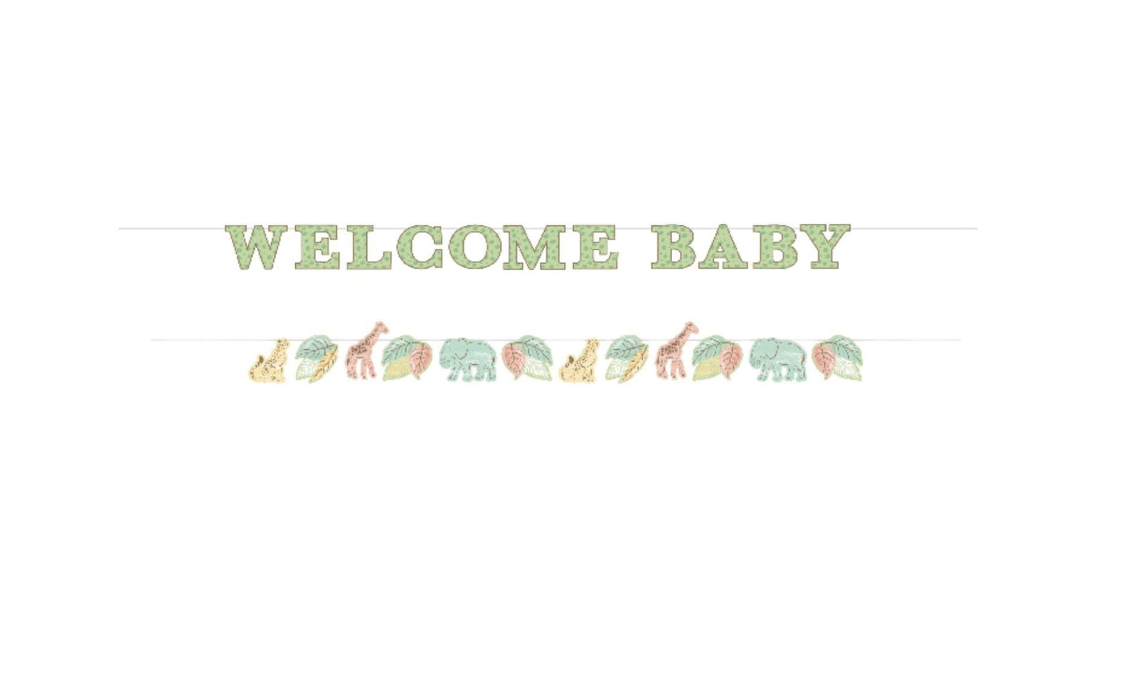 Safari Welcome Baby Banner - Stesha Party
